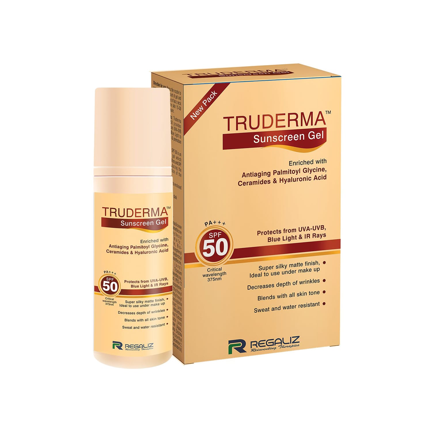 Regaliz Truderma SPF-50 Sunscreen Gel - SPF 50 PA+++, 50ml