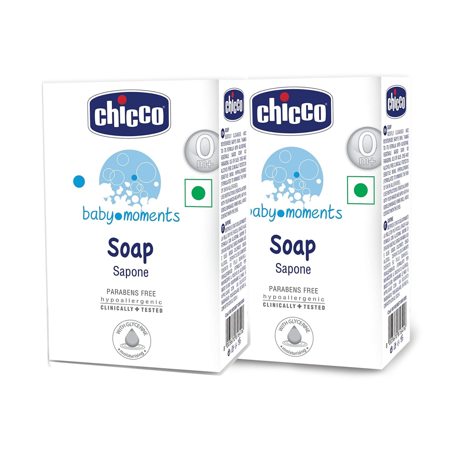 Chicco Baby Soap 125g - (Pack of 2)
