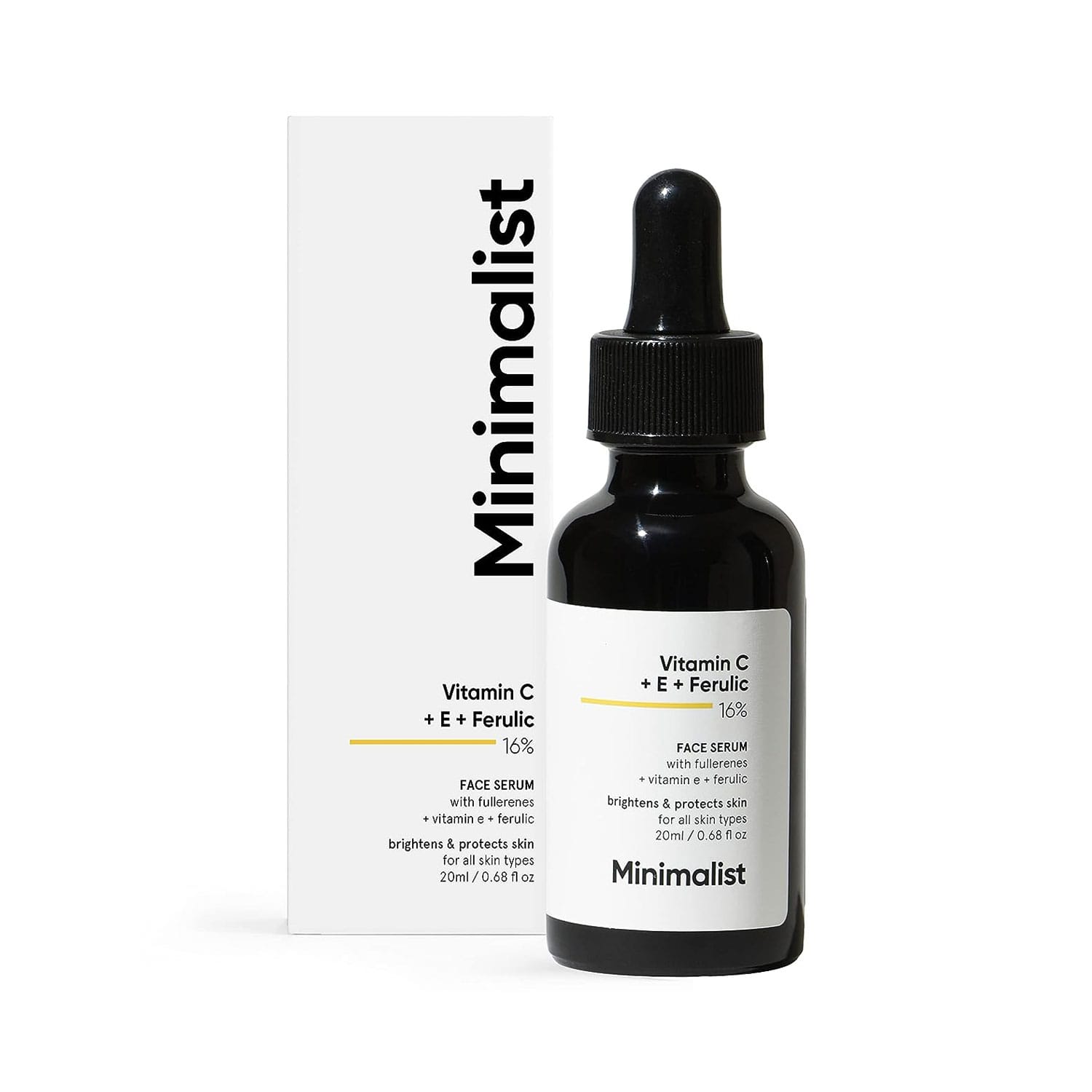 Minimalist 16% Vitamin C Serum With Vitamin E & Ferulic acid for Brightening (20ml)