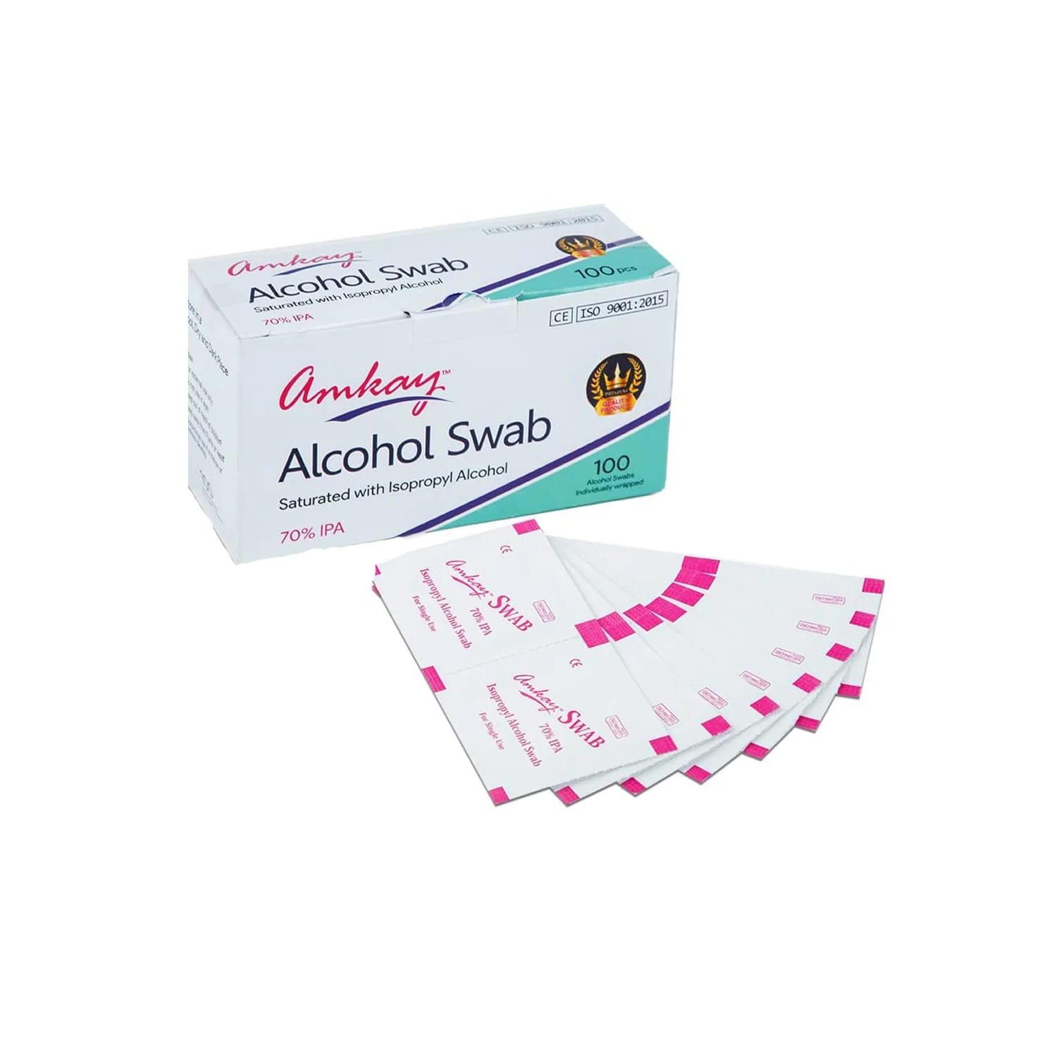 Amkay Alcohol Swab (100 Pieces)