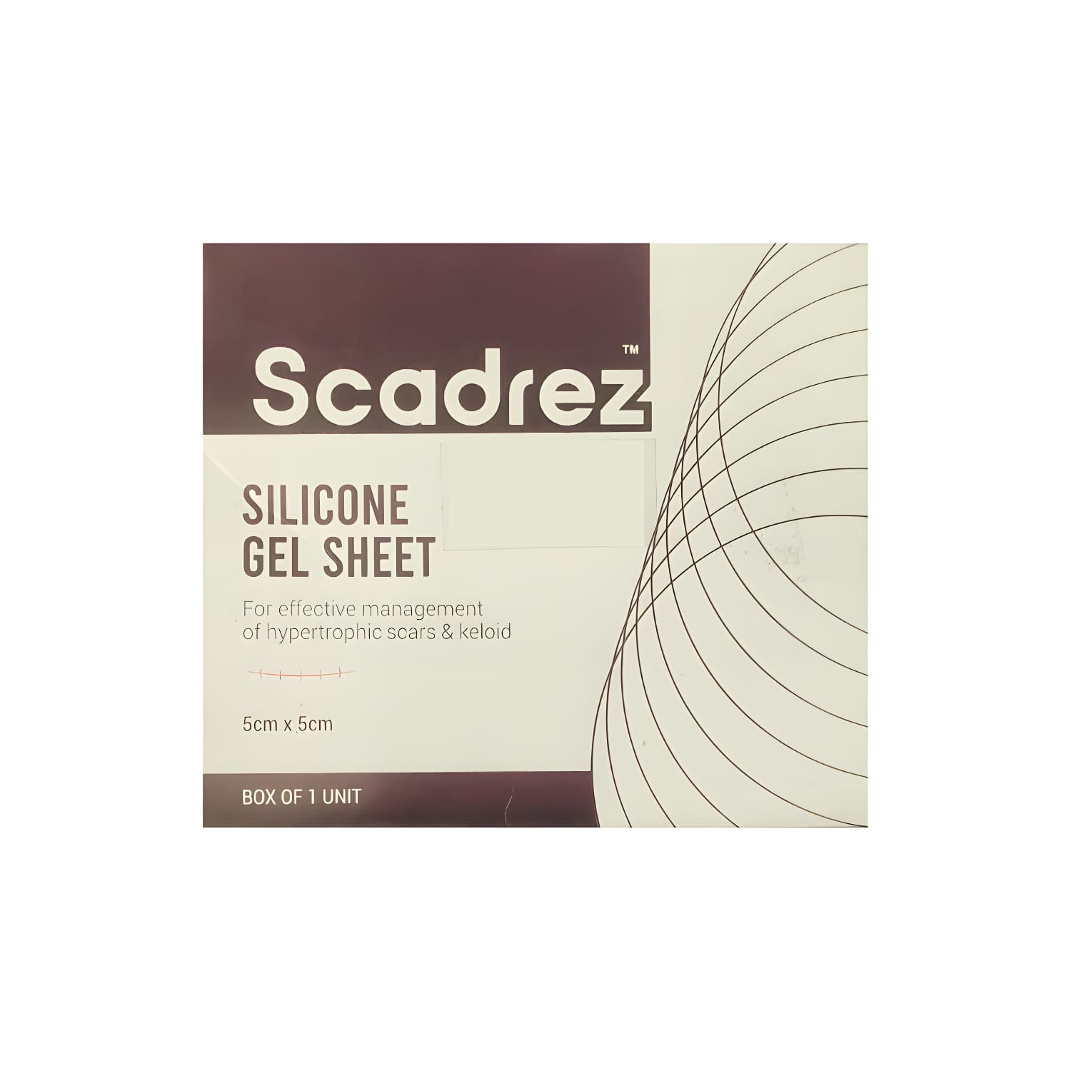Scadrez Silicone Gel Sheet for Scars (5 cm x 5cm)