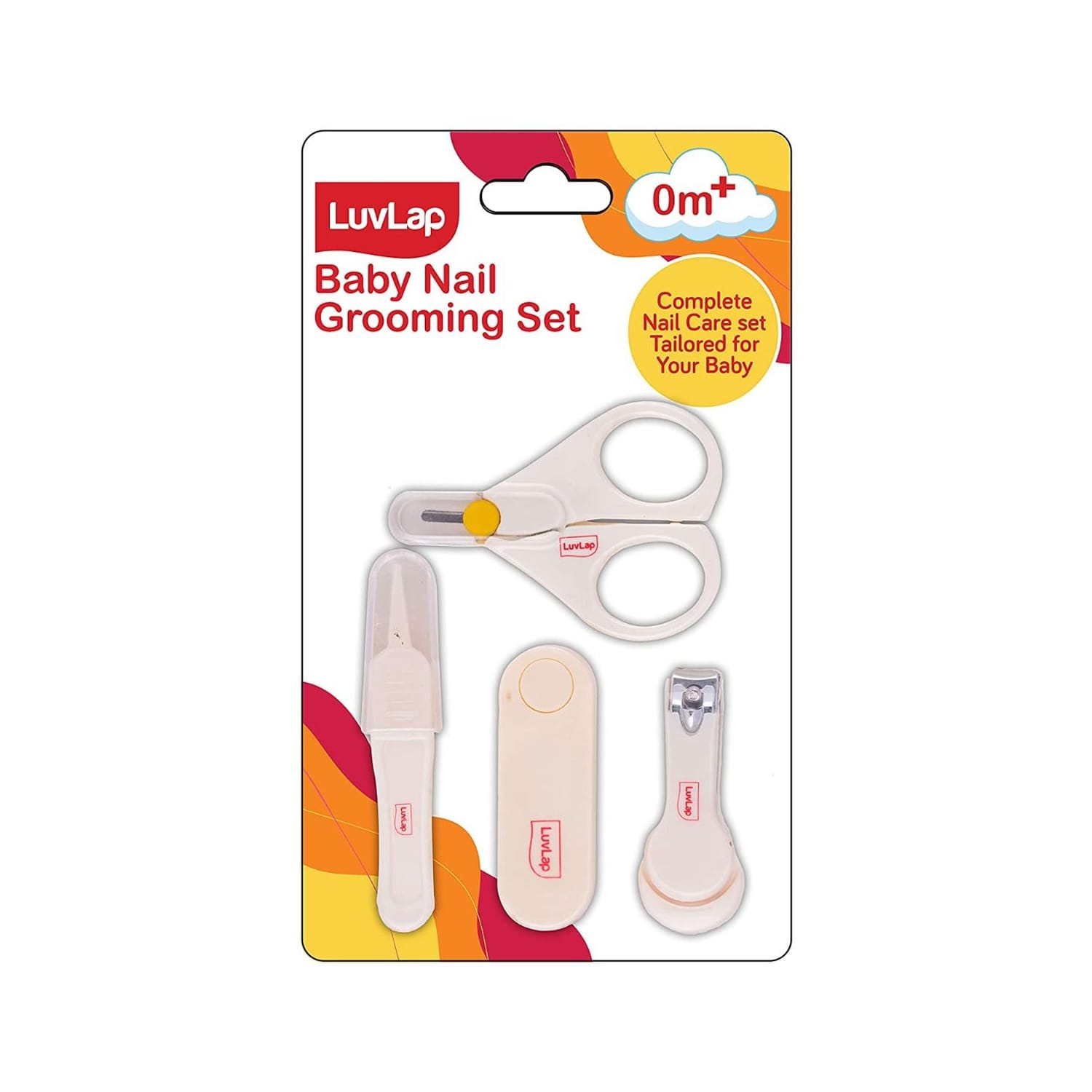 LuvLap Baby Nail Grooming Set - White (M.No 18618)
