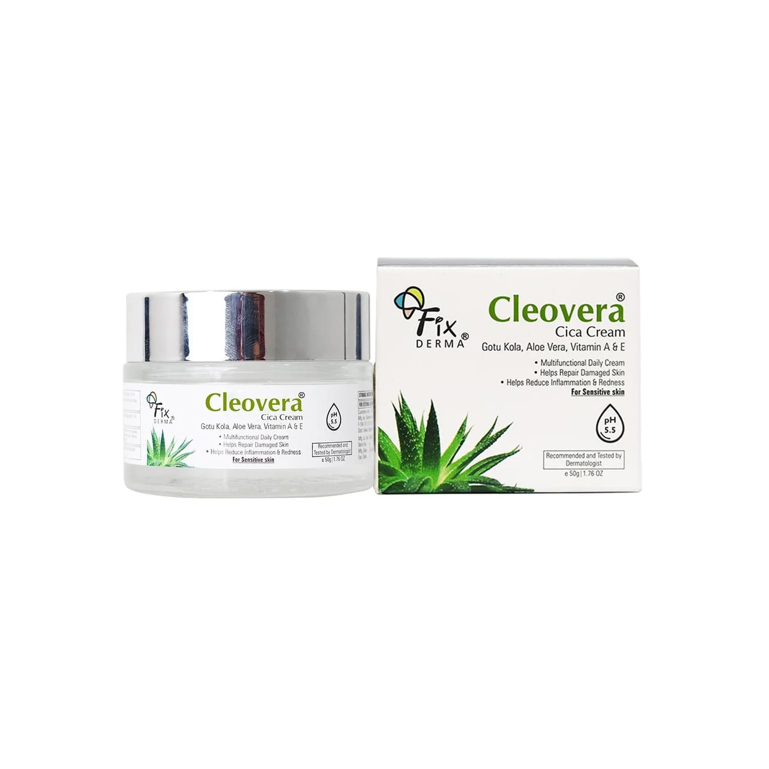 FixDERMA Cleovera Cica Cream for Sensitive Skin- 50g