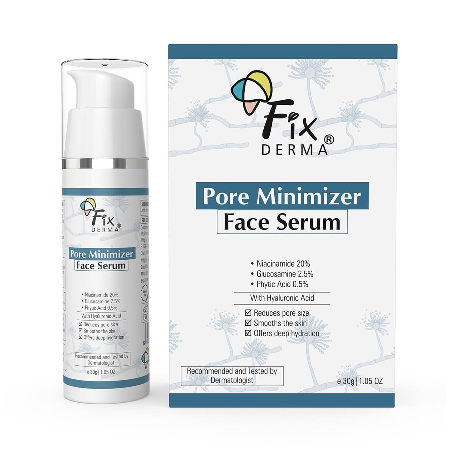 FixDERMA 20% Niacinamide Pore Minimizer Face Serum- 30g