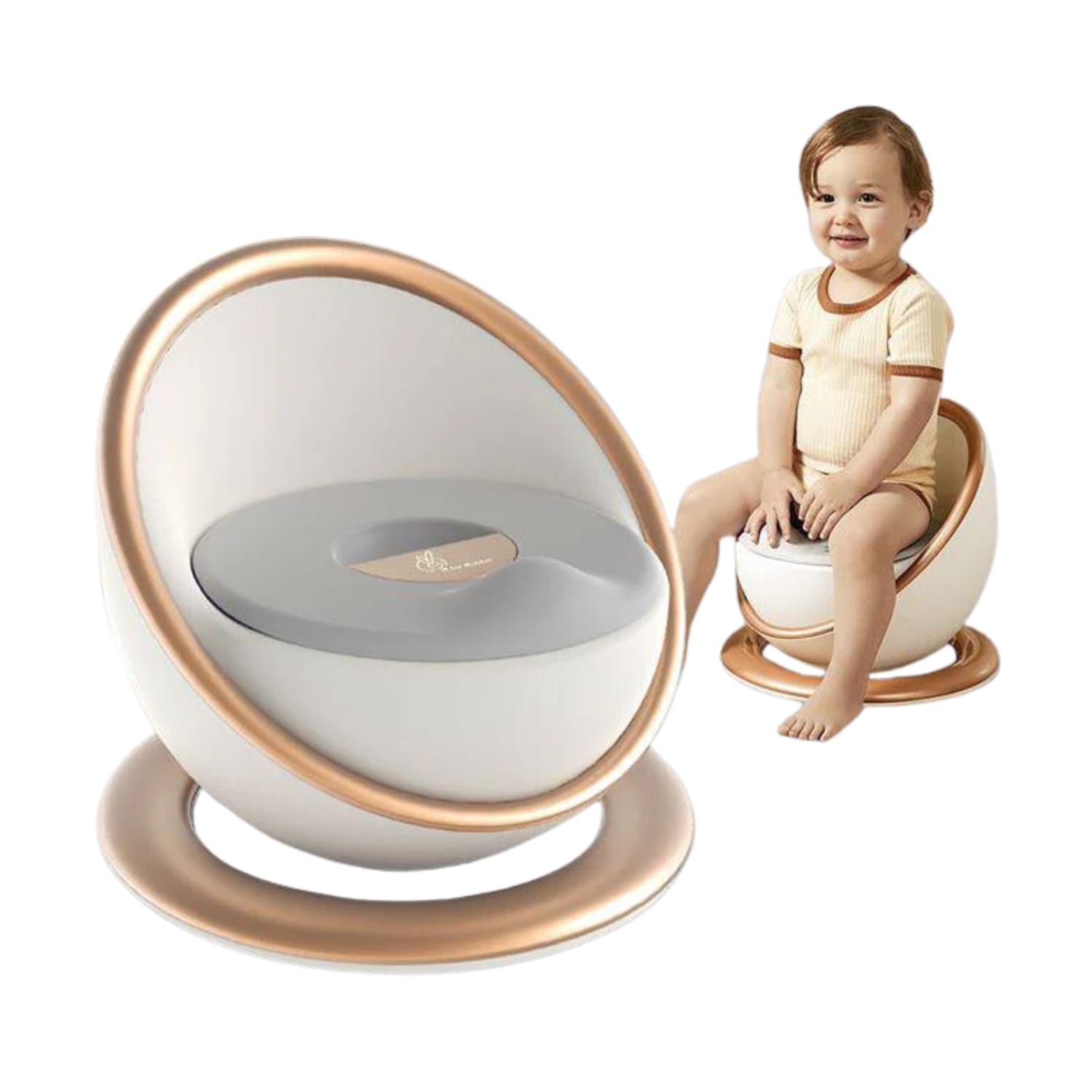 R for Rabbit Regal Potty Seat for Kids from 6m - 4 Years(Golden)