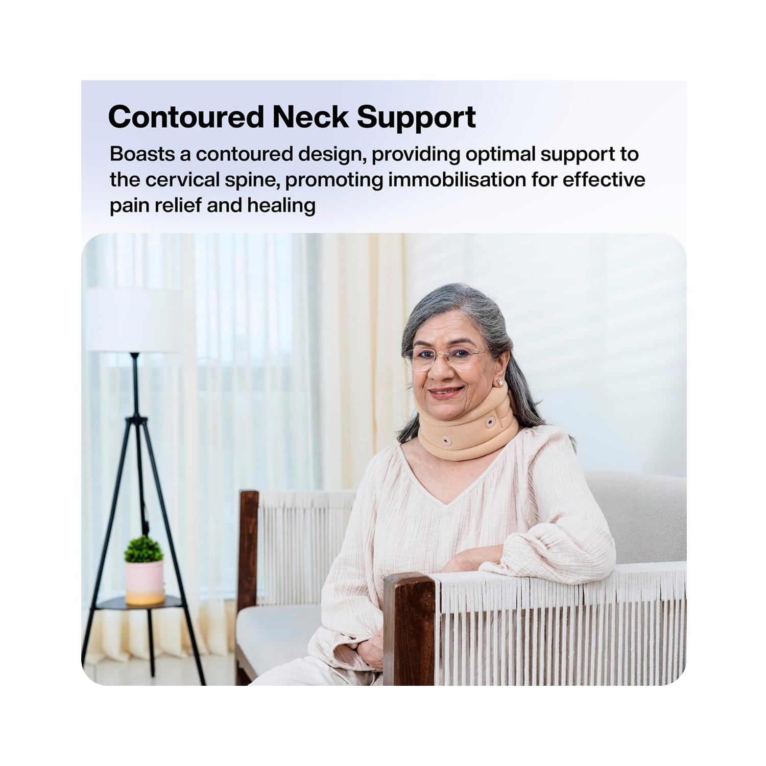Fovera Cervical Collar with Support (Large)