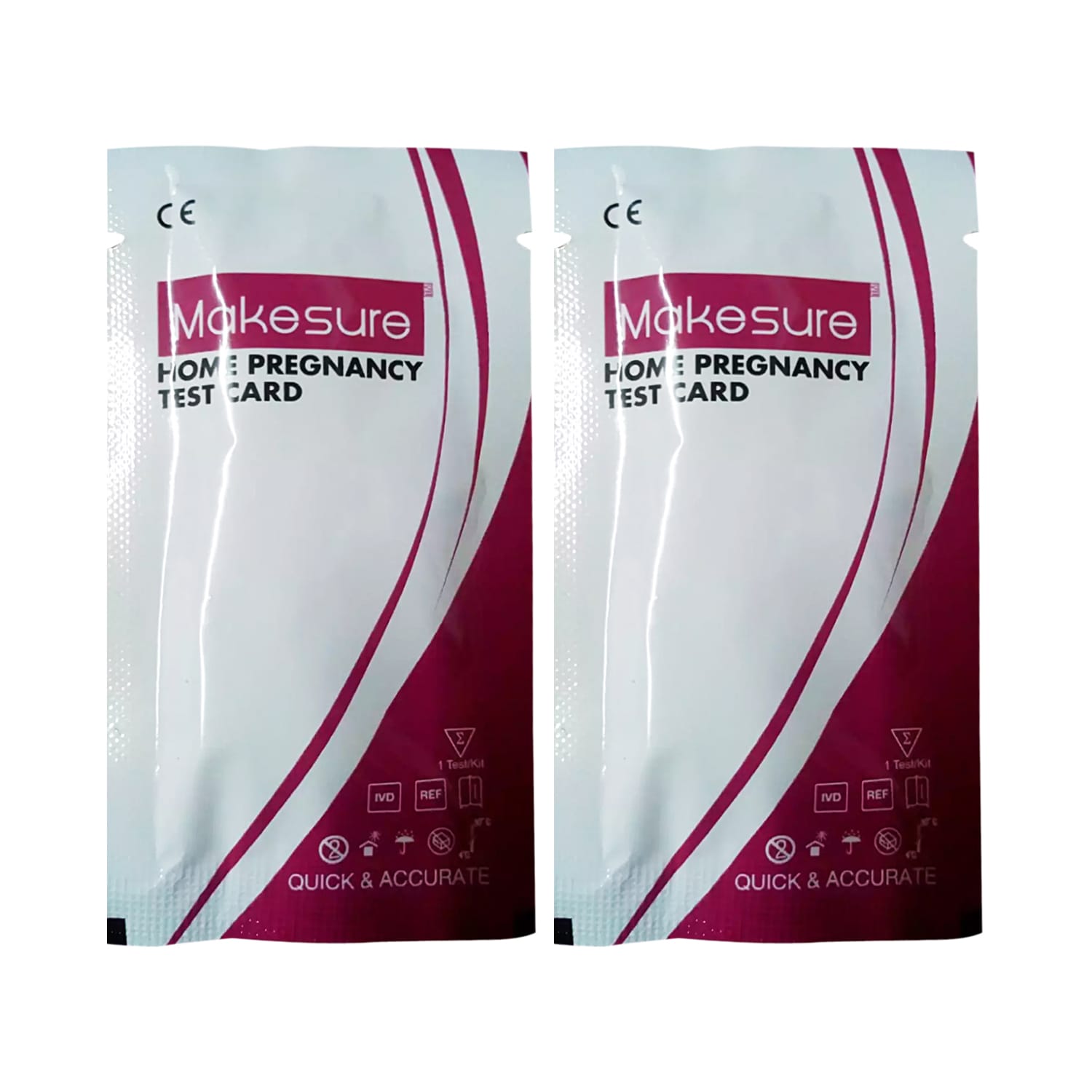 Make Sure Home Pregnancy Test Card Wallet - (Pack of 2)