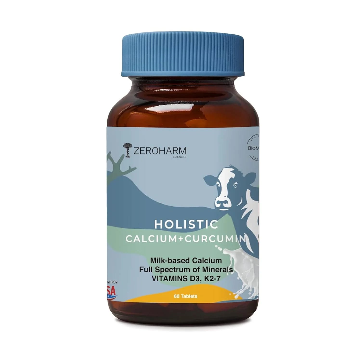 Zeroharm Sciences Holistic Calcium + Curcumin Tablet - 60 Tablets