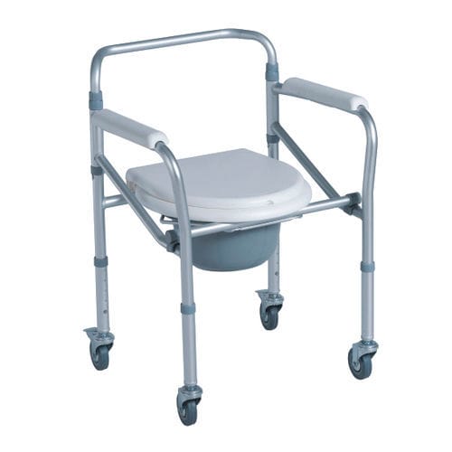 Entros Commode Chair Aluminium with Wheels SC 7001 LW