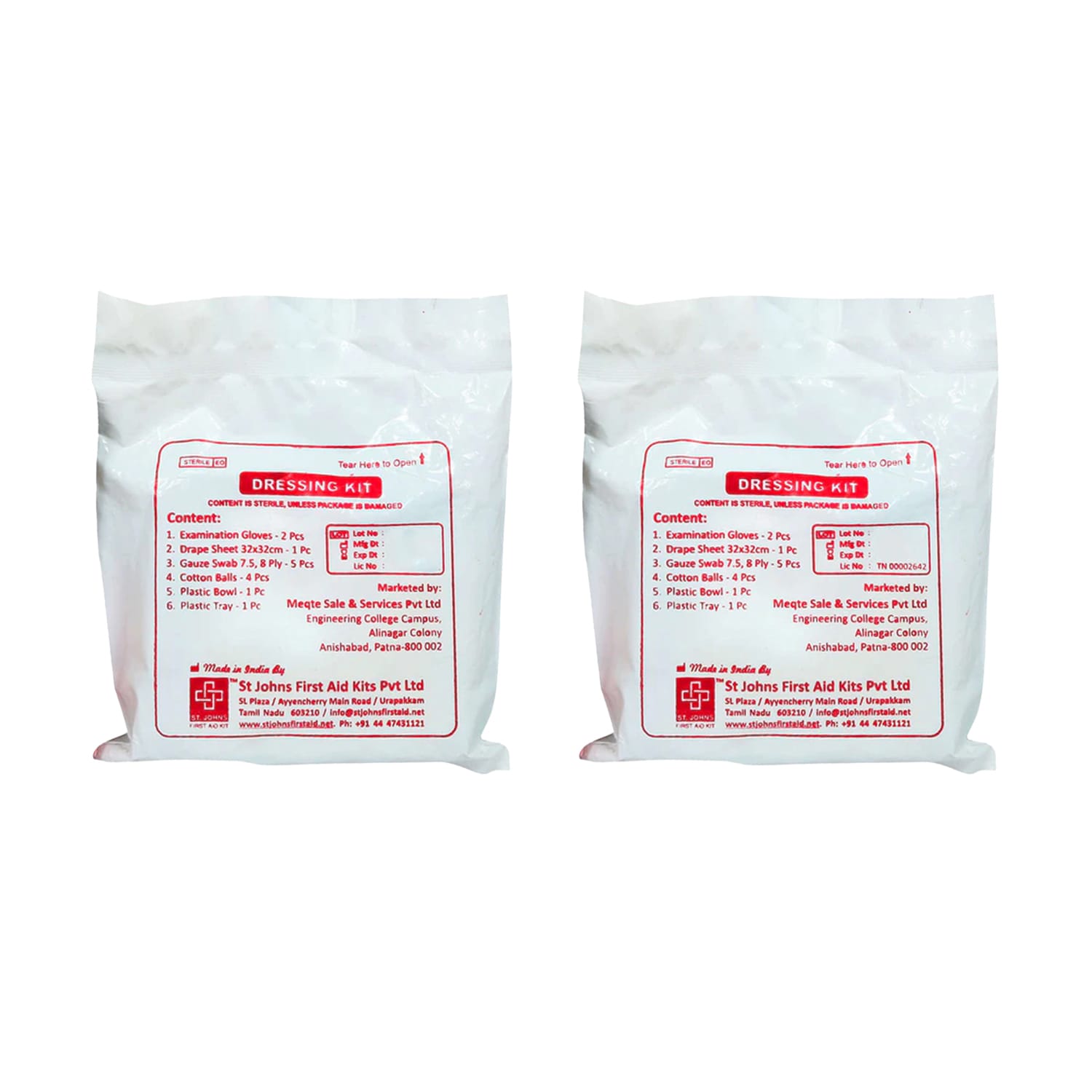 St. John's SJF DK (Dressing Kit) (Pack of 2)