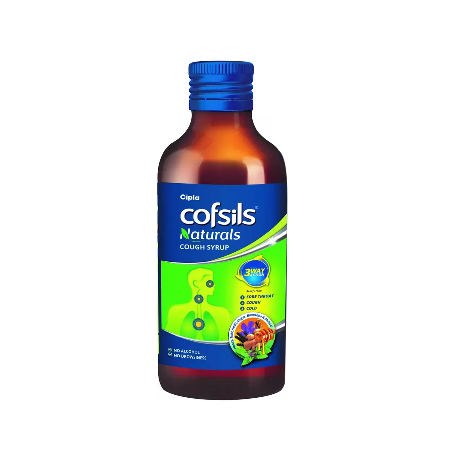 Cipla Cofsils Natural Cough Syrup - 100ml (Pack of 2)