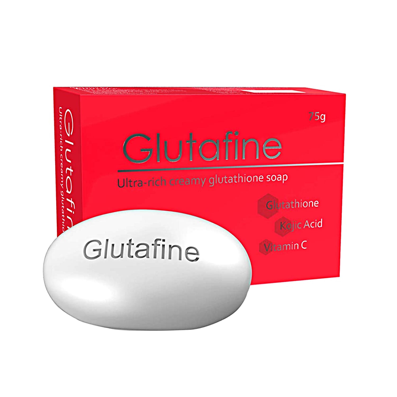 Ethiglo Glutafine Ultra-Rich Creamy Glutathione Soap 75g, Skin Lightening & Brightening
