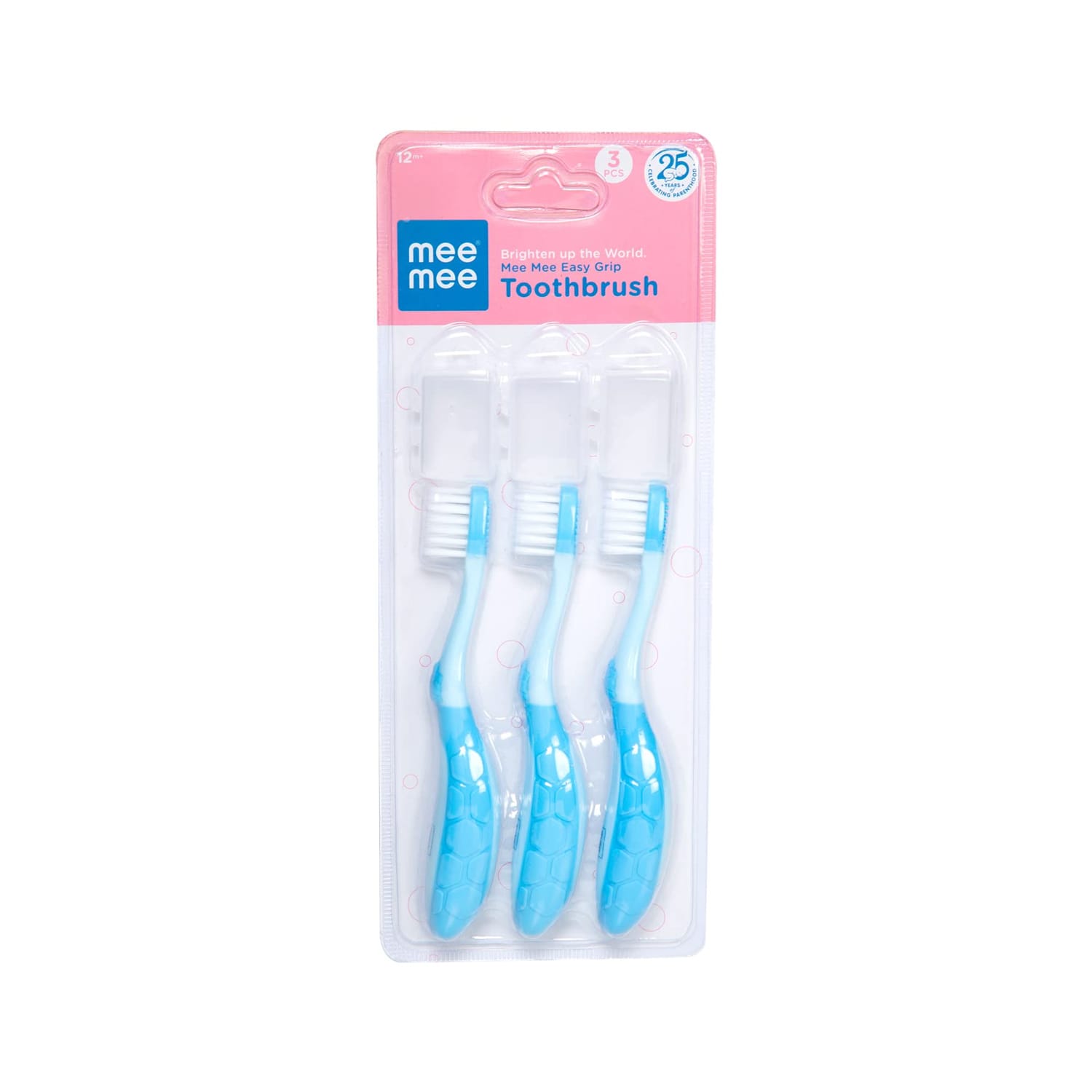 Mee Mee Easy Grip Baby Toothbrush (Pack of 3)