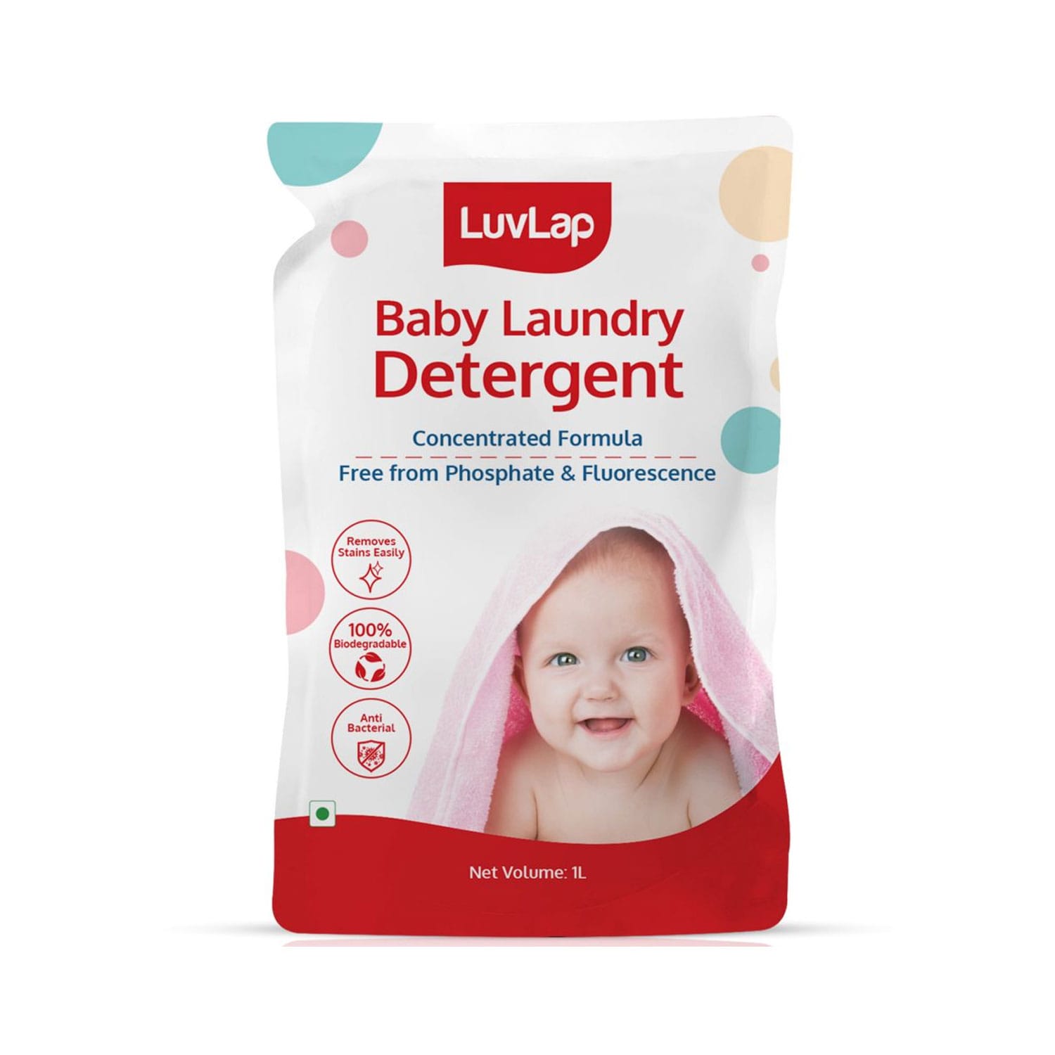 LuvLap Baby Laundry Detergent Refill Pack 1 Ltr (M.No 18301)