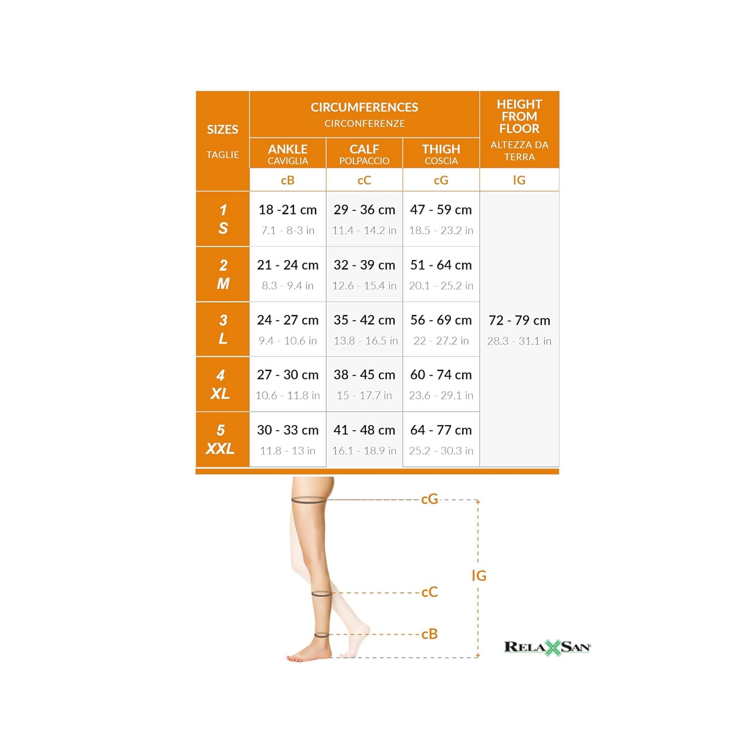 Relaxsan Thigh High Open Toe Anti Embolism Stockings M0370A (Large)