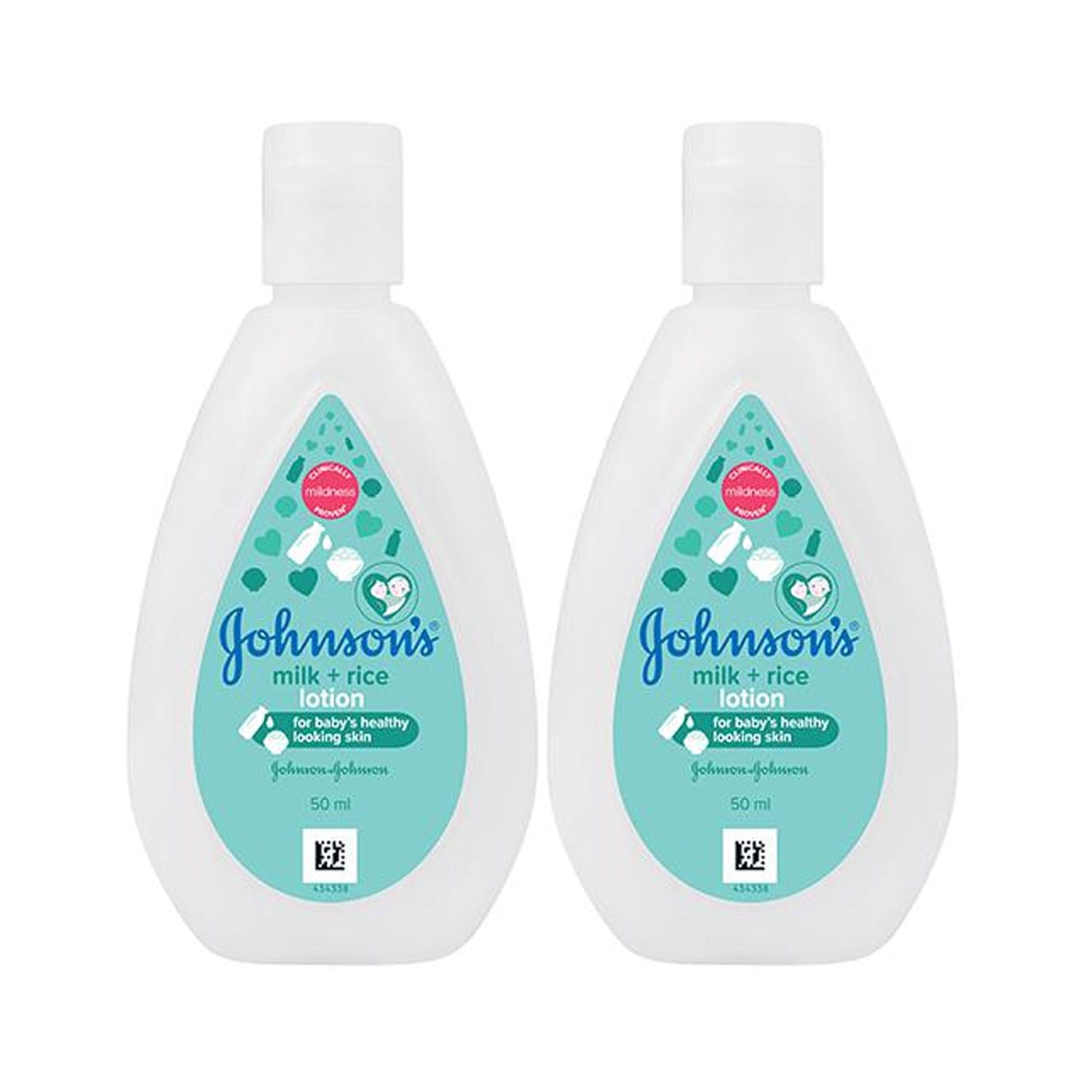 Johnson’s Milk and Rice Lotion 50ml - (Pack of 2)