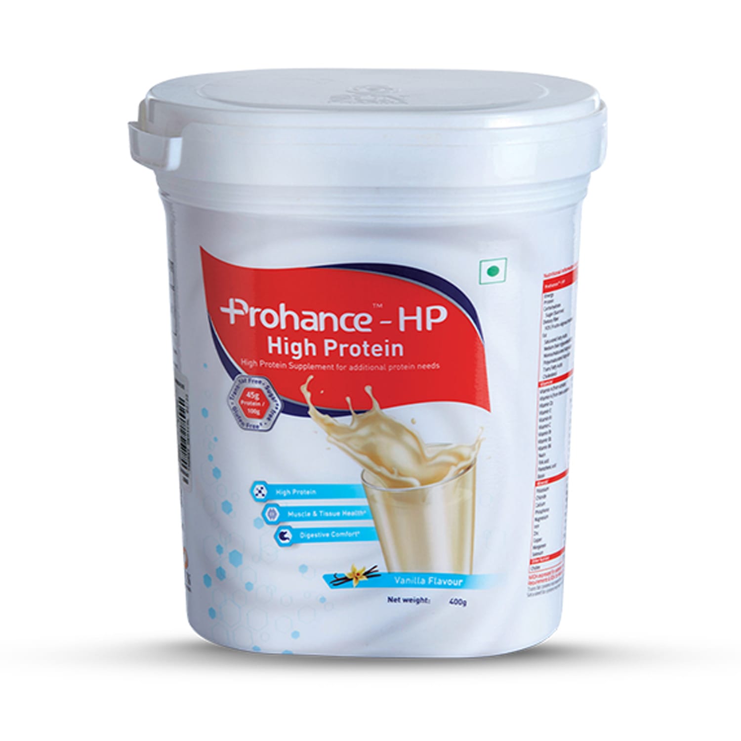 Prohance HP High Protein Nutritional Powder Vanilla Sugar Free 400gm