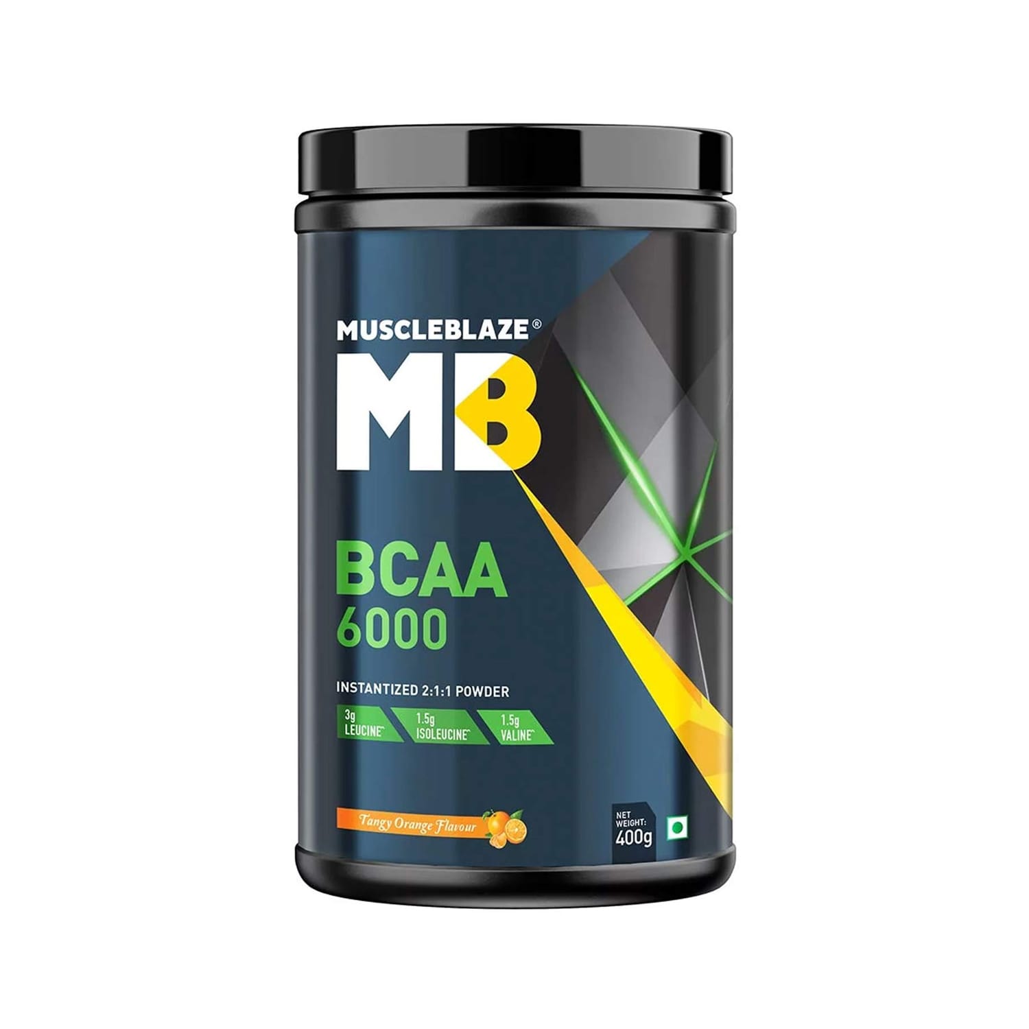 MuscleBlaze BCAA 6000 Tangy Orange (Powder) 400g