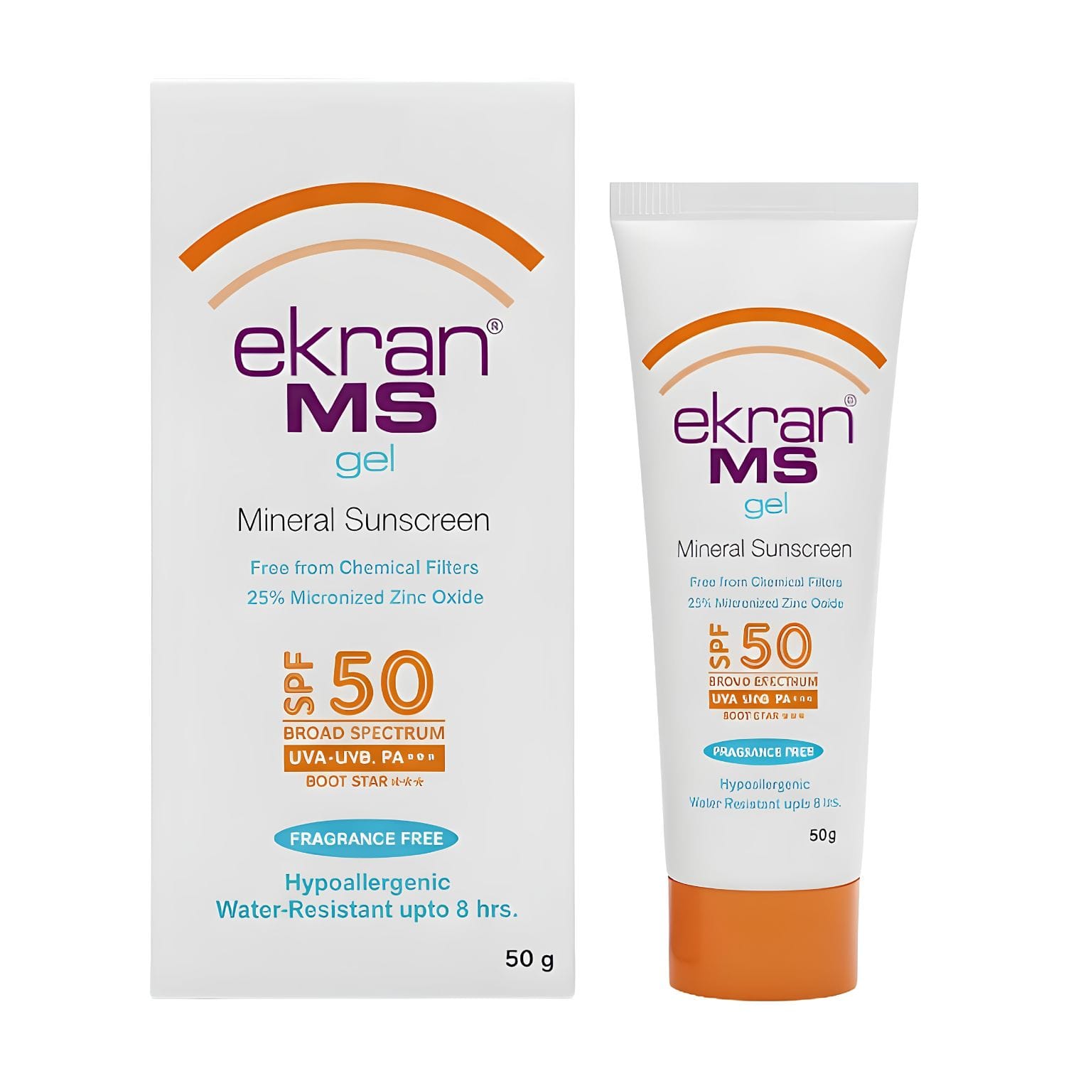 KLM Ekran MS Mineral Sunscreen Gel SPF 50 PA+++ (50 gm)