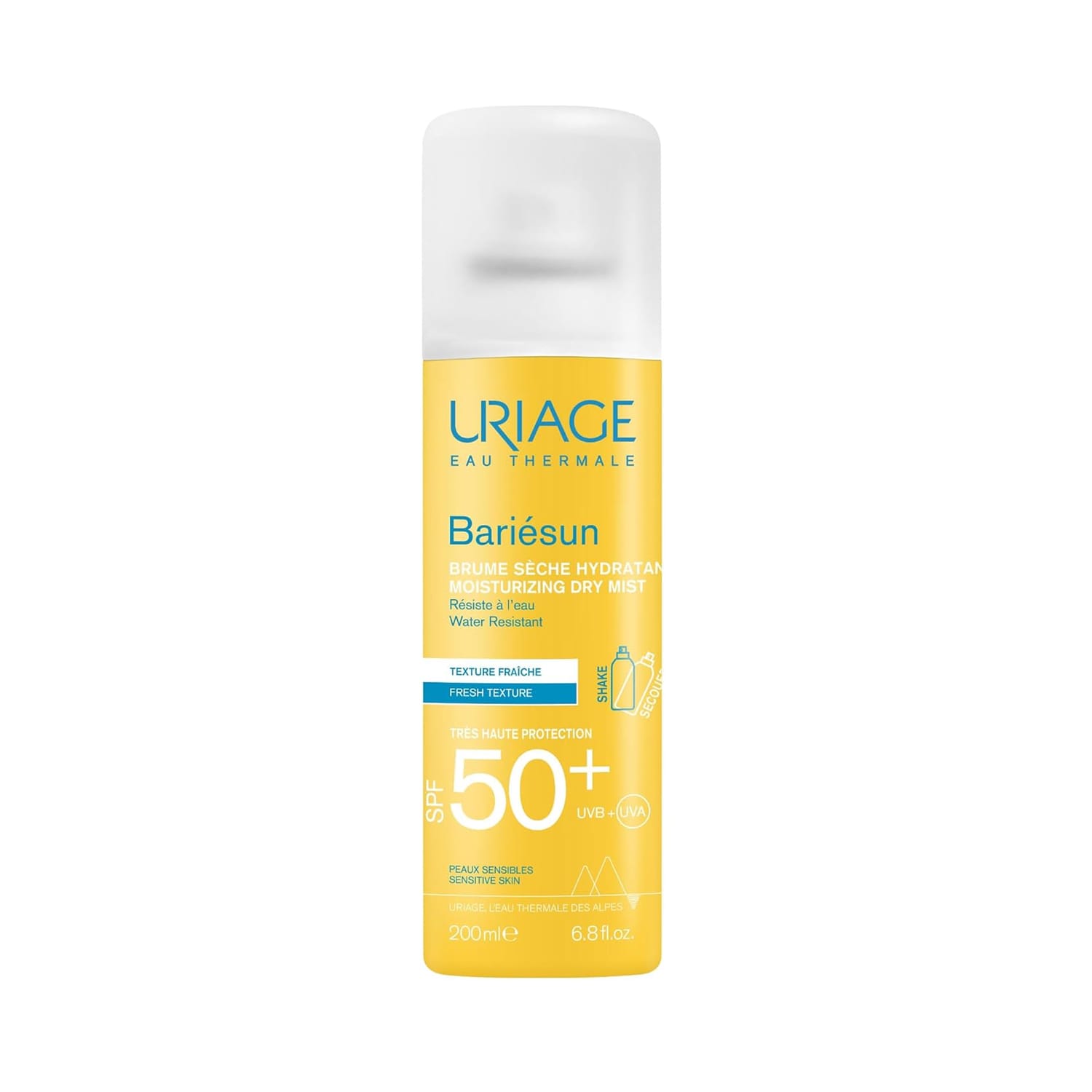 Uriage Bariesun Moisturizing Dry Mist Face and Body Sunscreen Spray SPF50+ (200ml)