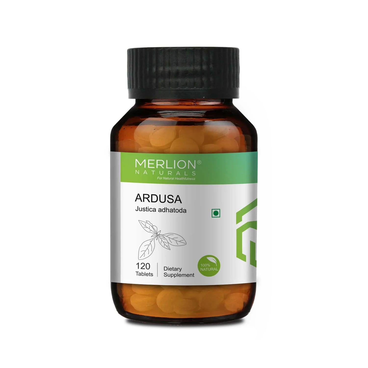 Merlion Naturals Ardusa Tablets (Vasaka) Justicia Adhatoda 500mg x 120 Tablets