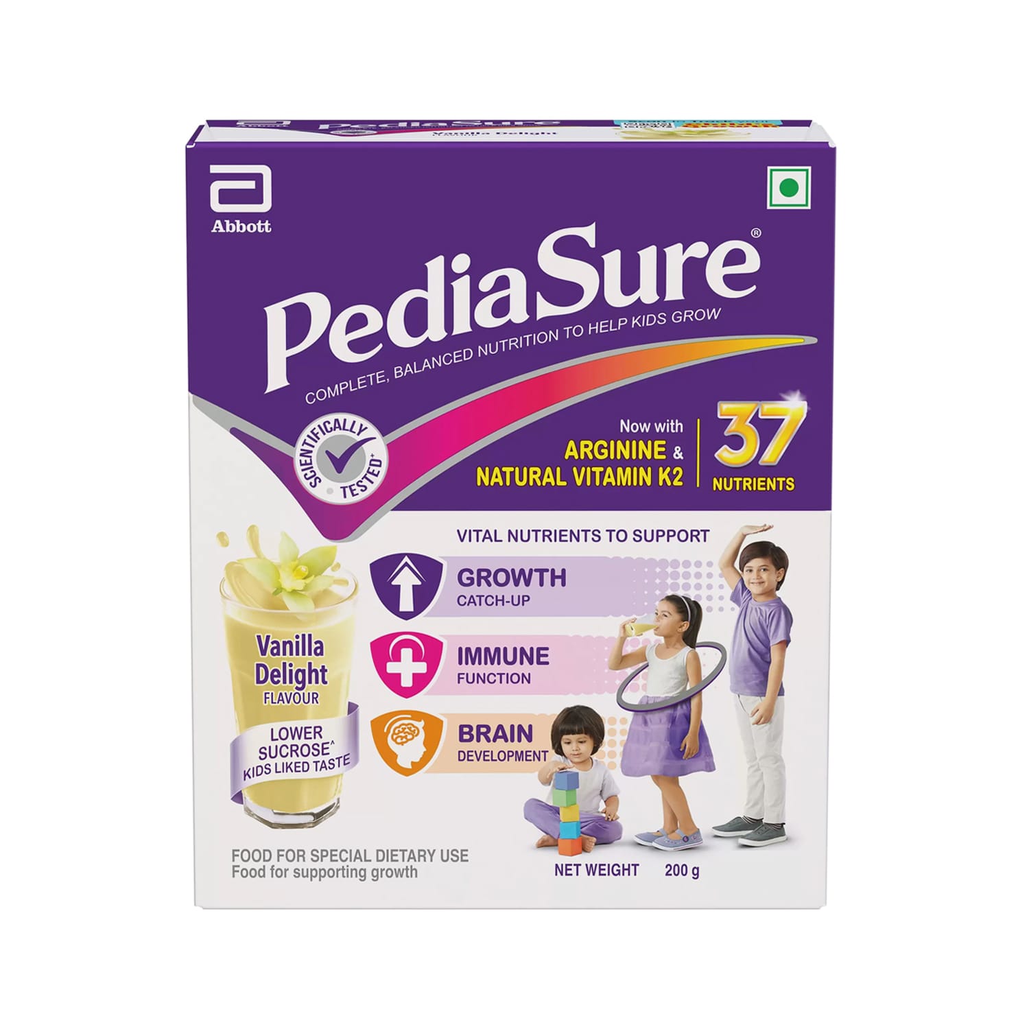 Pediasure Nutrition Drink, 200 g, Refill Vanilla Flavored