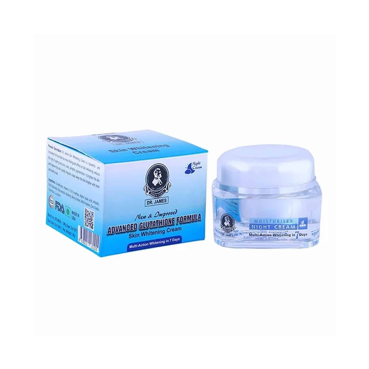 Dr James Advance Glutathione Skin Whitening Cream 30g