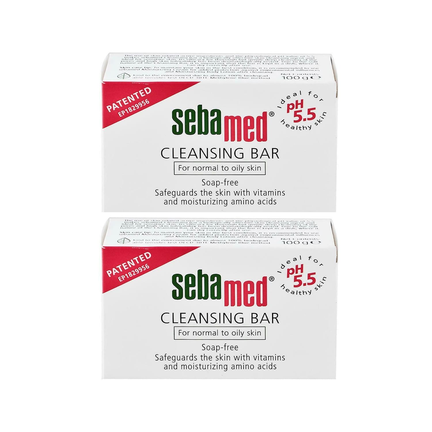 Sebamed Cleansing Bar for Normal to Oily Skin - 100gm (Pack of 2)