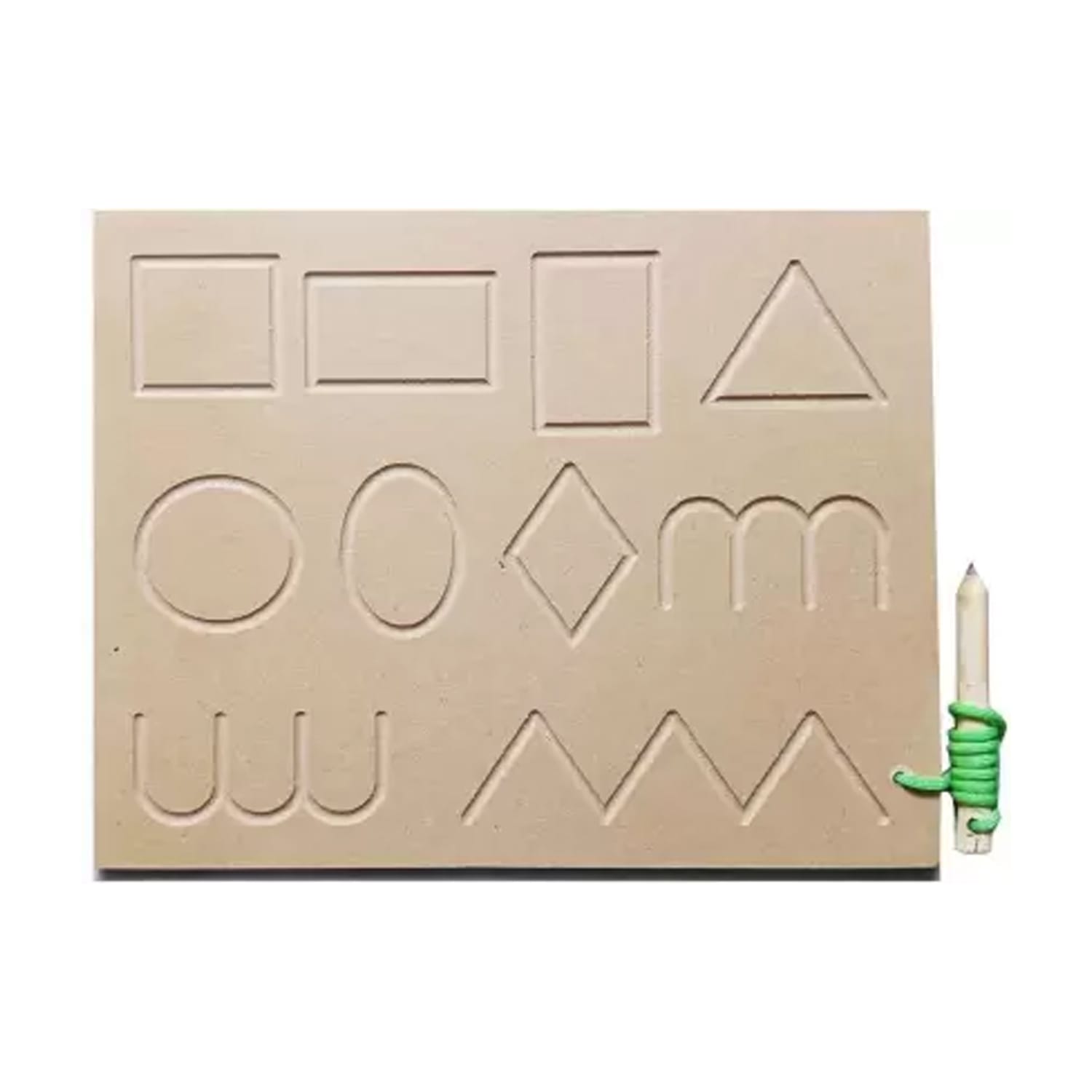 Albio India Wooden Lining Alphabet Tracing Board (AKW 1005)