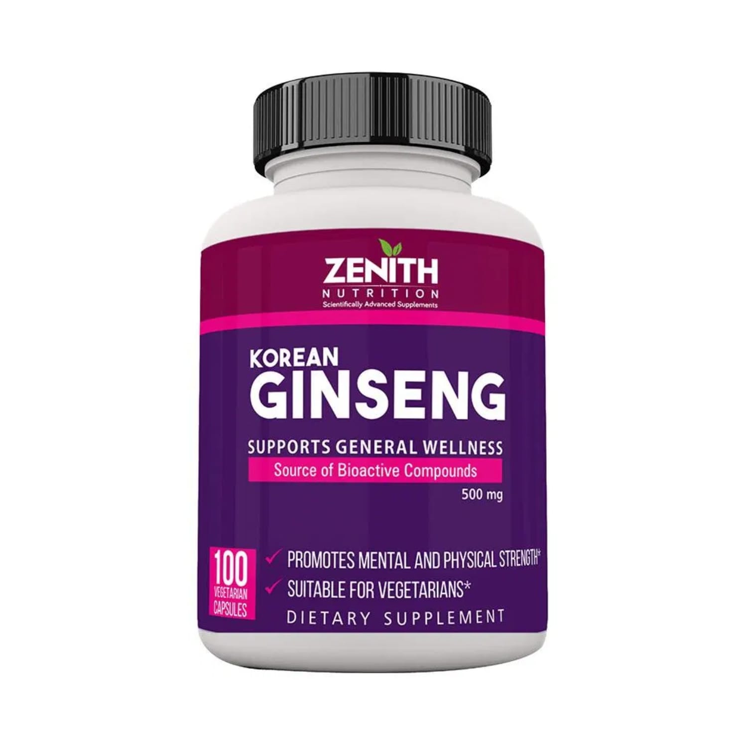 Zenith Korean Ginseng 500mg (100 Capsules)