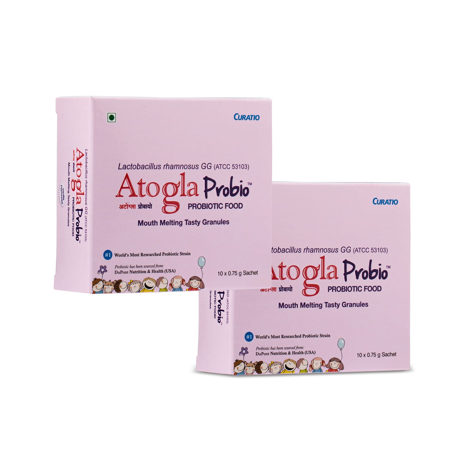 Curatio Atogla Probio Probiotic Food Sachets (10*0.75g) - Pack of 2