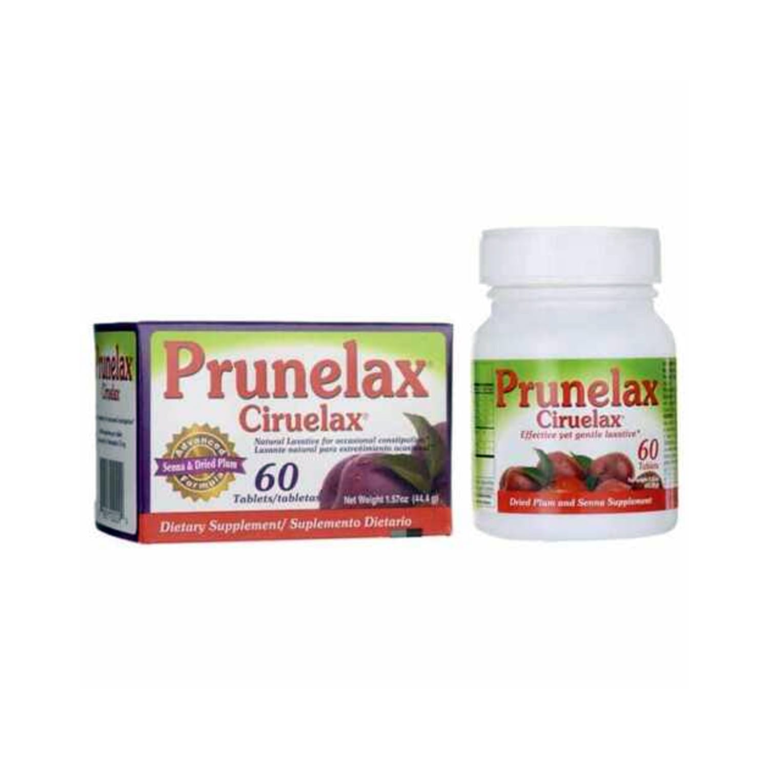 Prunelax Ciruelax for Constipation 60 Tablets