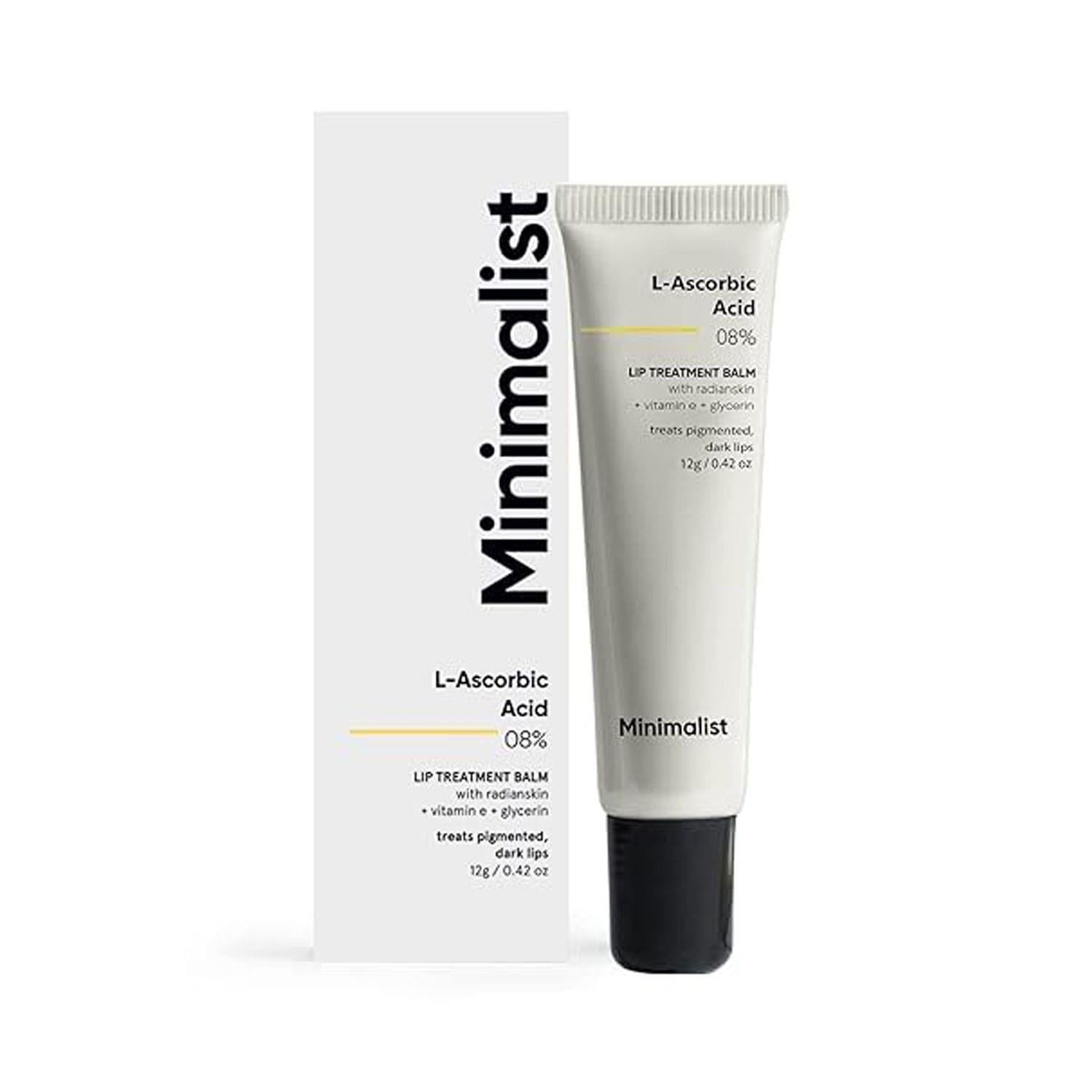 Minimalist 8% L-Ascorbic Acid Lip Balm for Pigmented & Dark Lips 12g
