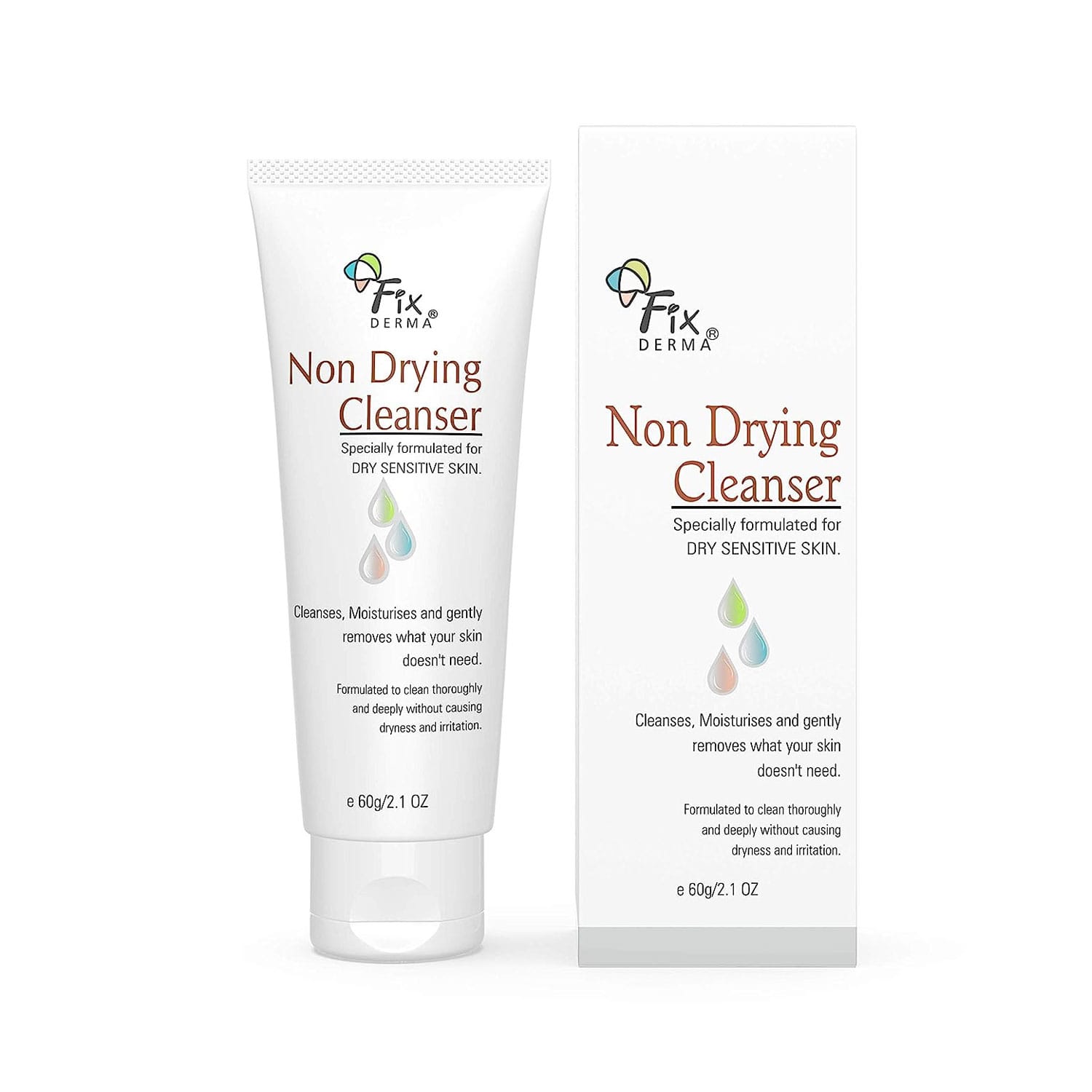 FixDERMA Non Drying Cleanser for Dry Sensitive Skin (60gm)