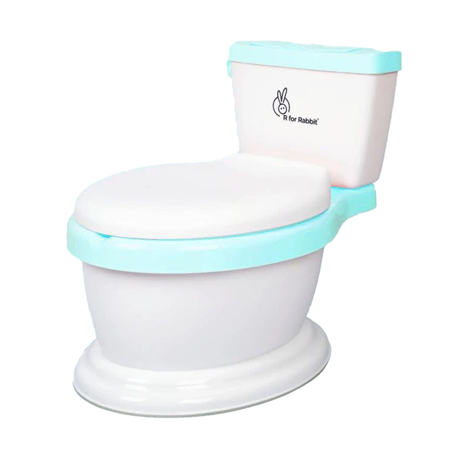 R for Rabbit Little Grown Up Potty Seat for Kids from 1-7 Years (White Green)