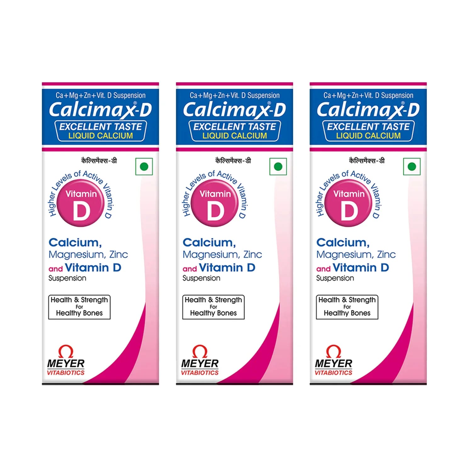 Vitabiotics Calcimax-D Liquid Calcium 200ml (Pack of 3)