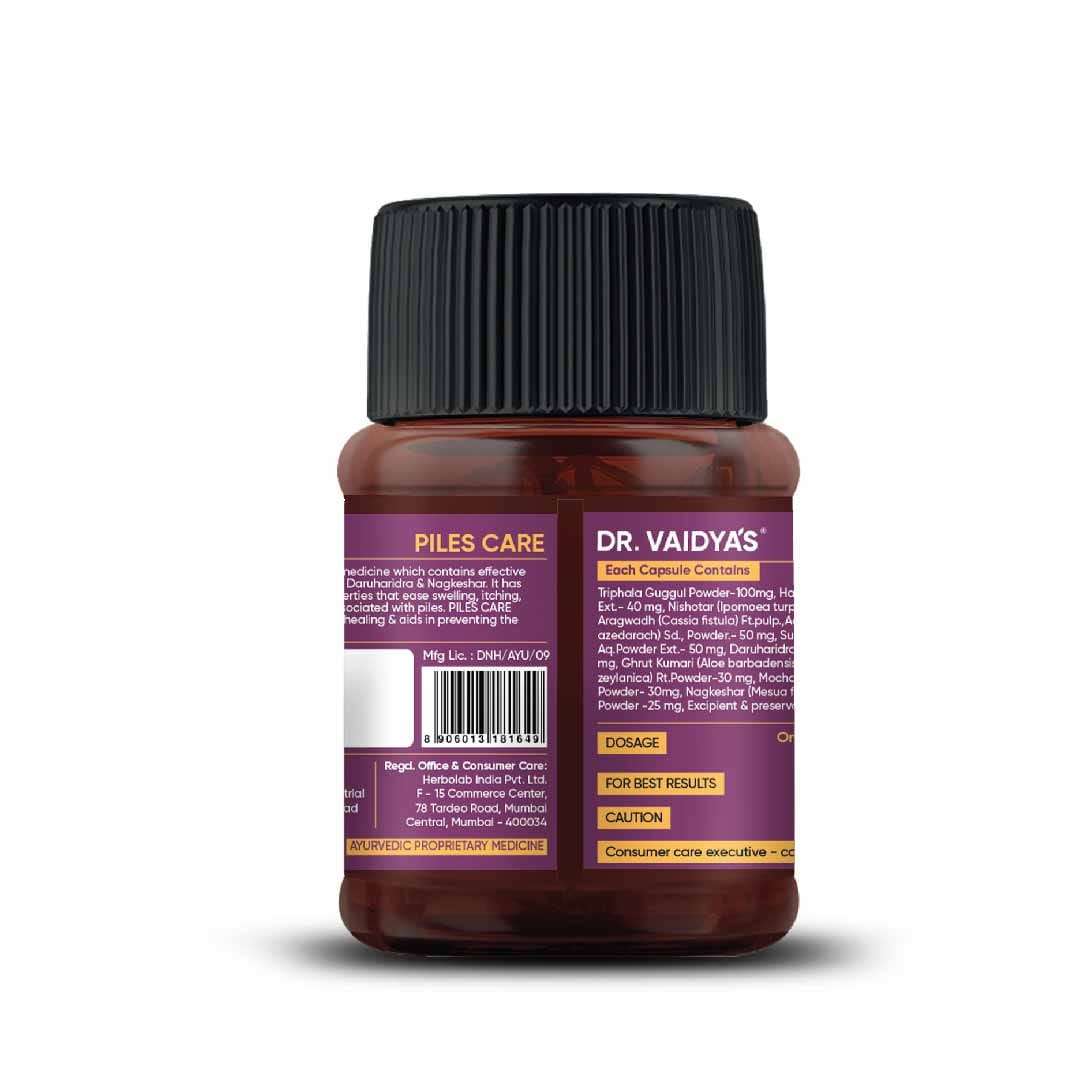 Dr Vaidyas Piles Care-30 Capsules