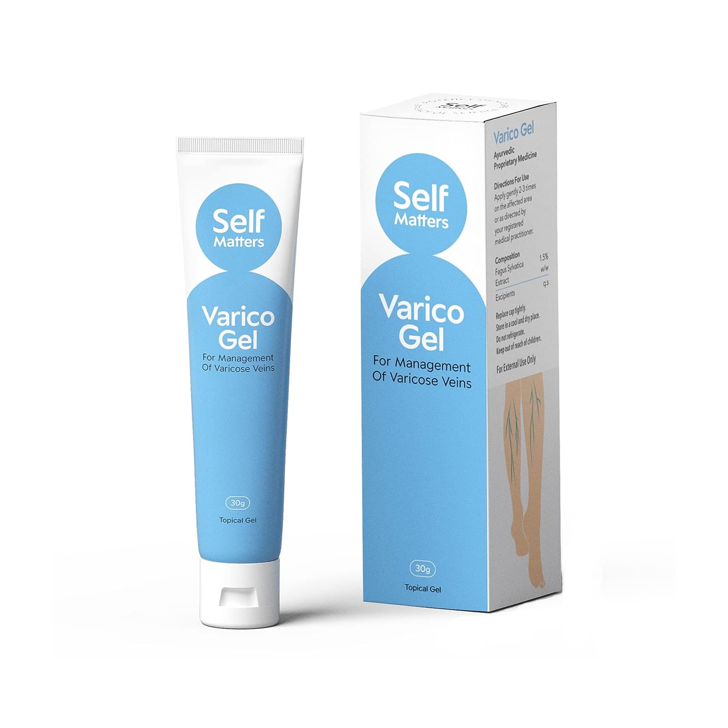 Self Matters Varico Topical Gel for Management of Varicose Veins(30g)