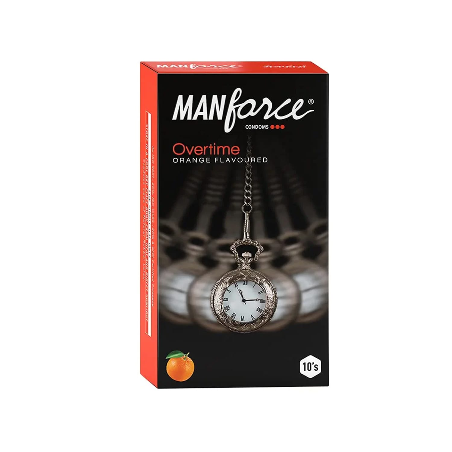 Manforce Overtime Orange Flavoured Condoms – Pack of 10