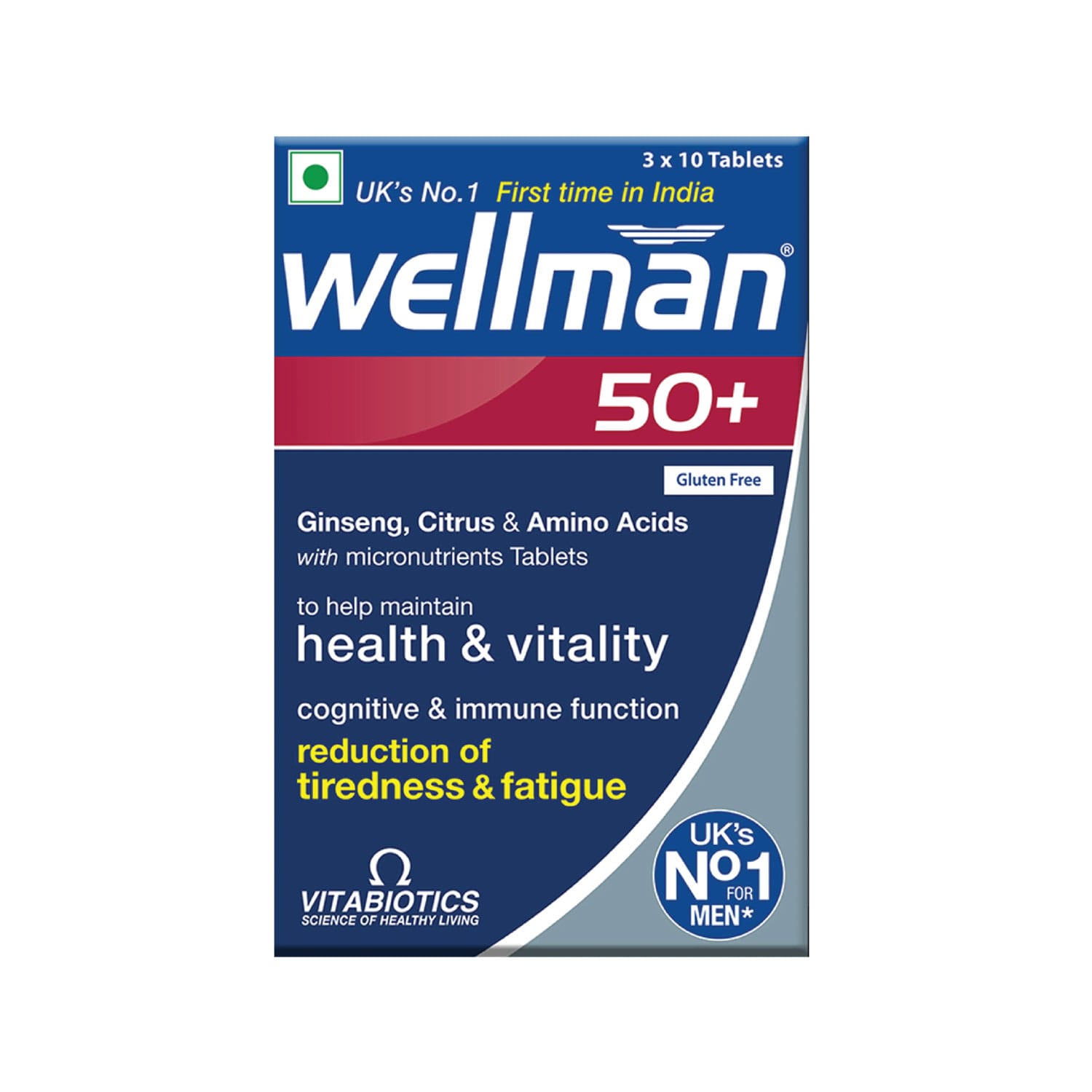 Vitabiotics Wellman50+ 30 Tablets