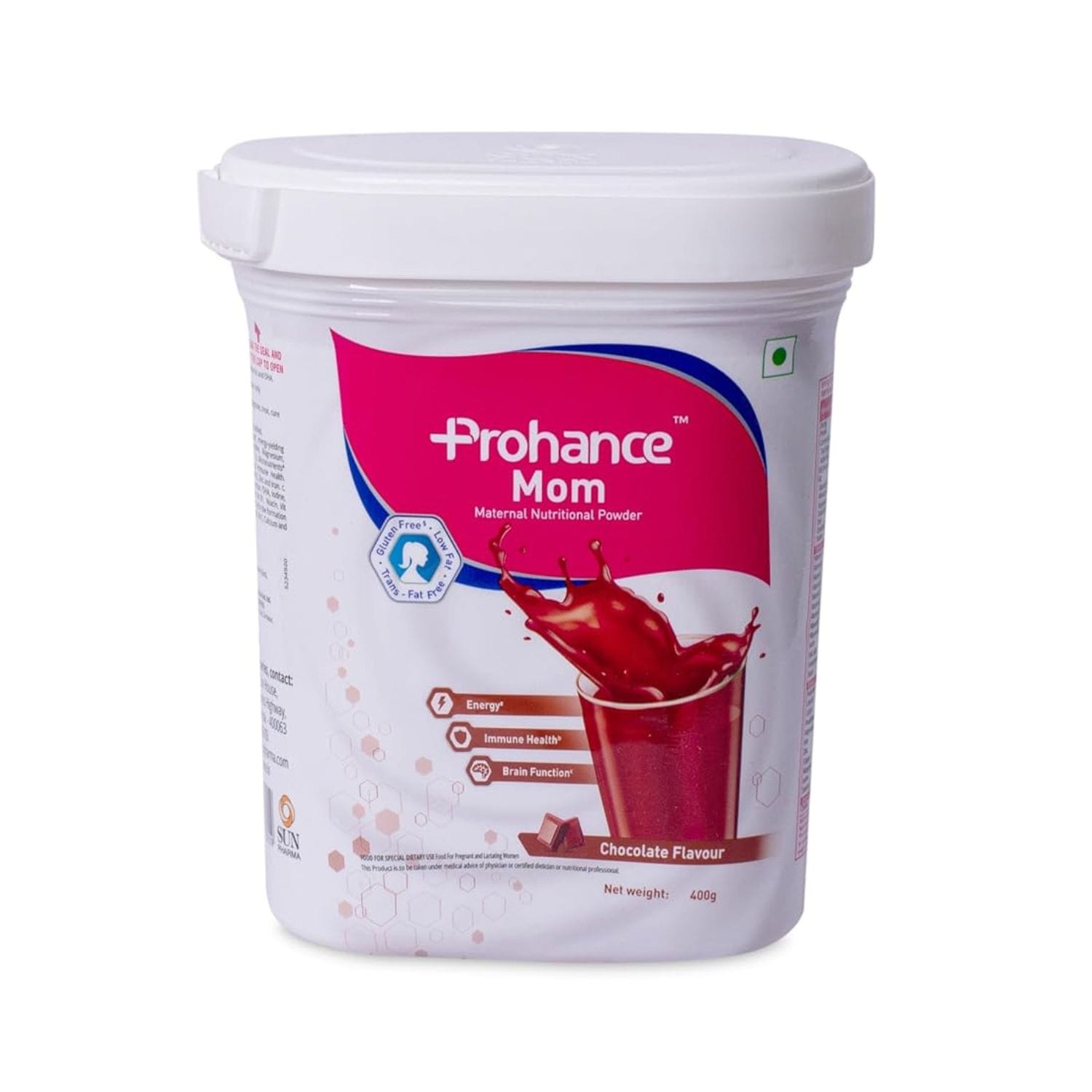 Prohance Mom Nutritional Drink Powder for Pregnant & Lactating Women, Chocolate, 400gm Jar