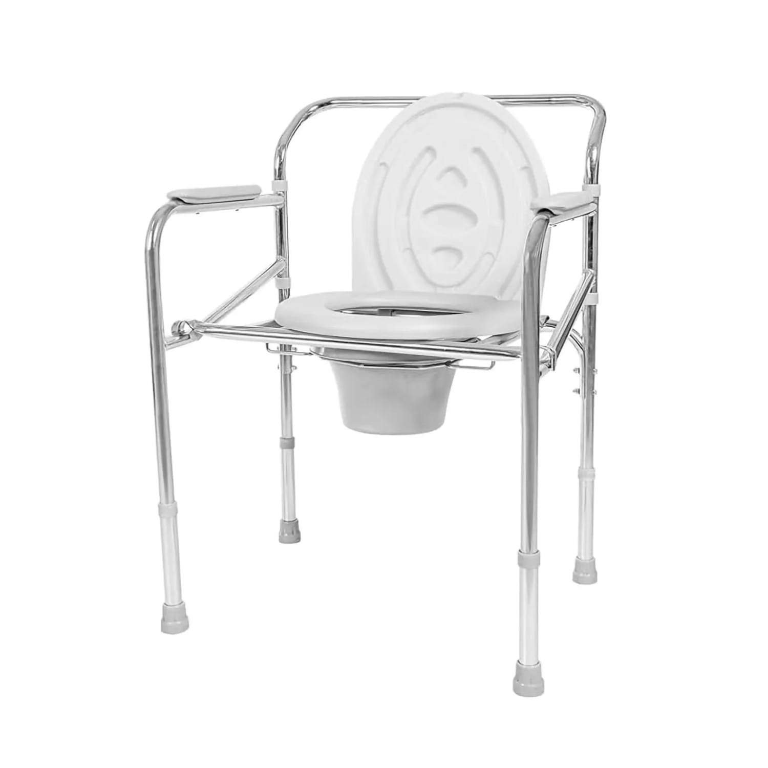 Accusure Chrome Plated Commode Chair (CC-1)
