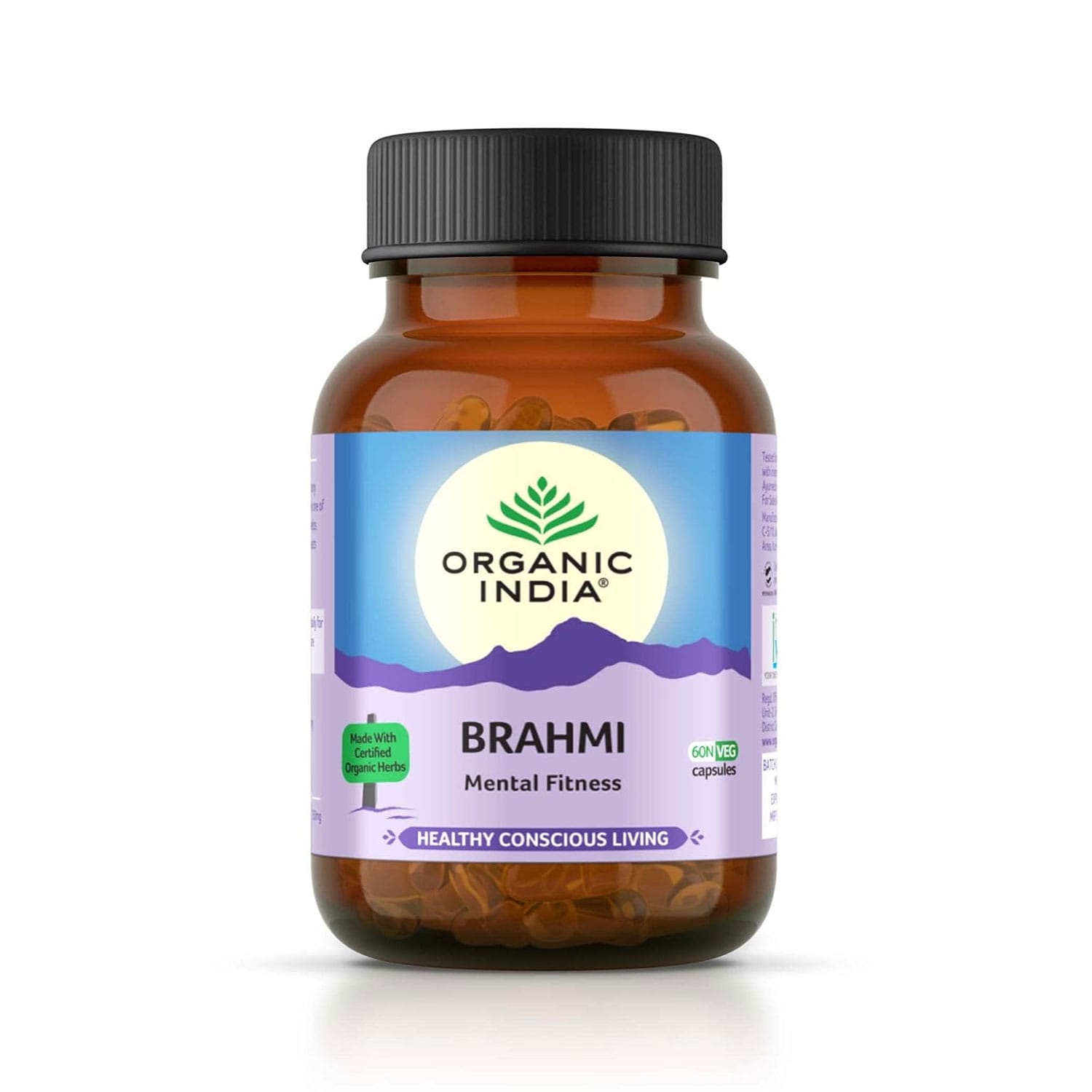Organic India Brahmi Capsules (60 Capsules)
