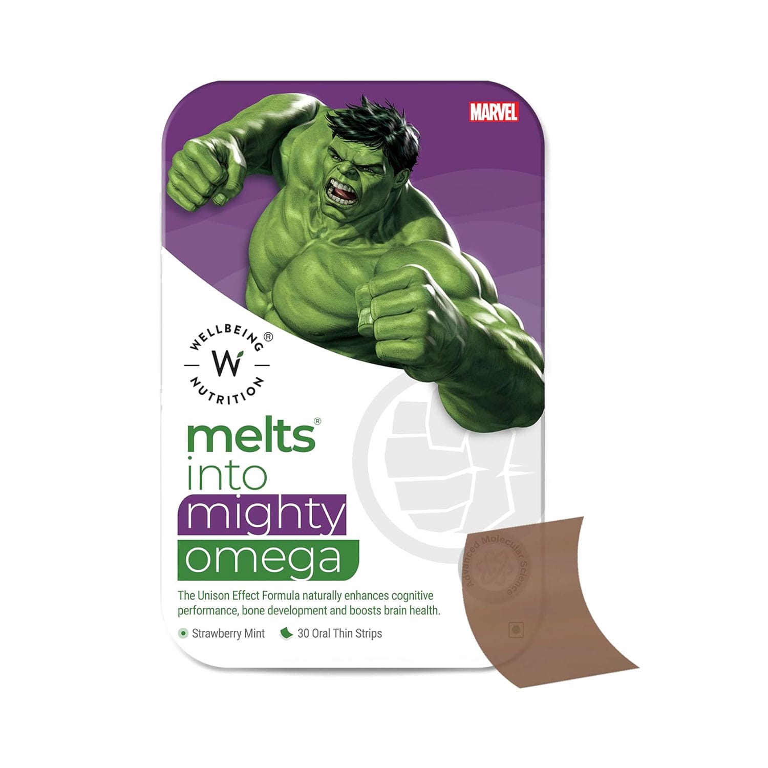 Wellbeing Nutrition Marvel Melts Into Mighty Omega- 30 Strips