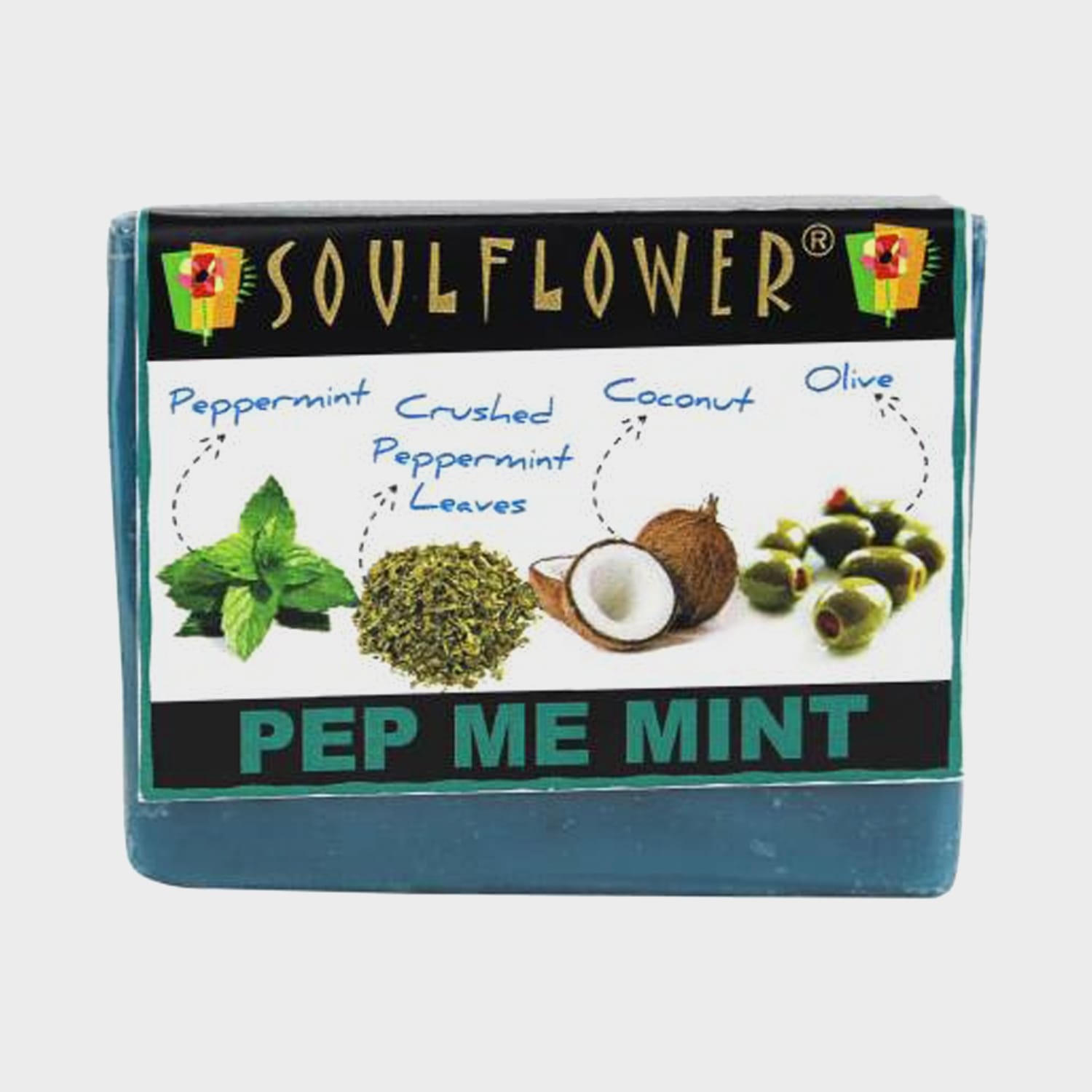 Soulflower Pep Me Mint Soap (150 g)