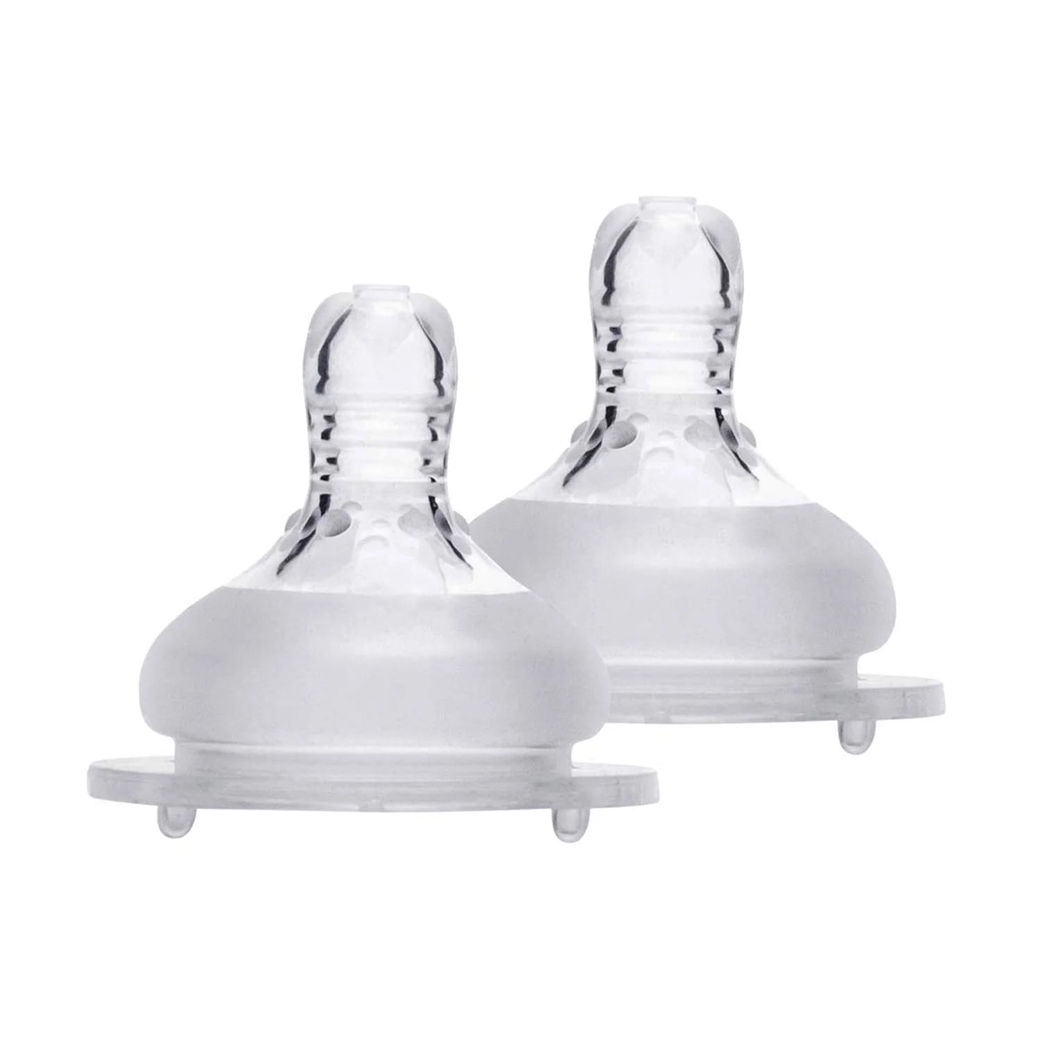 Dr.Flow Anti-Colic Silicone Teat for Babies from 3+ Months - Medium (2 Pieces)