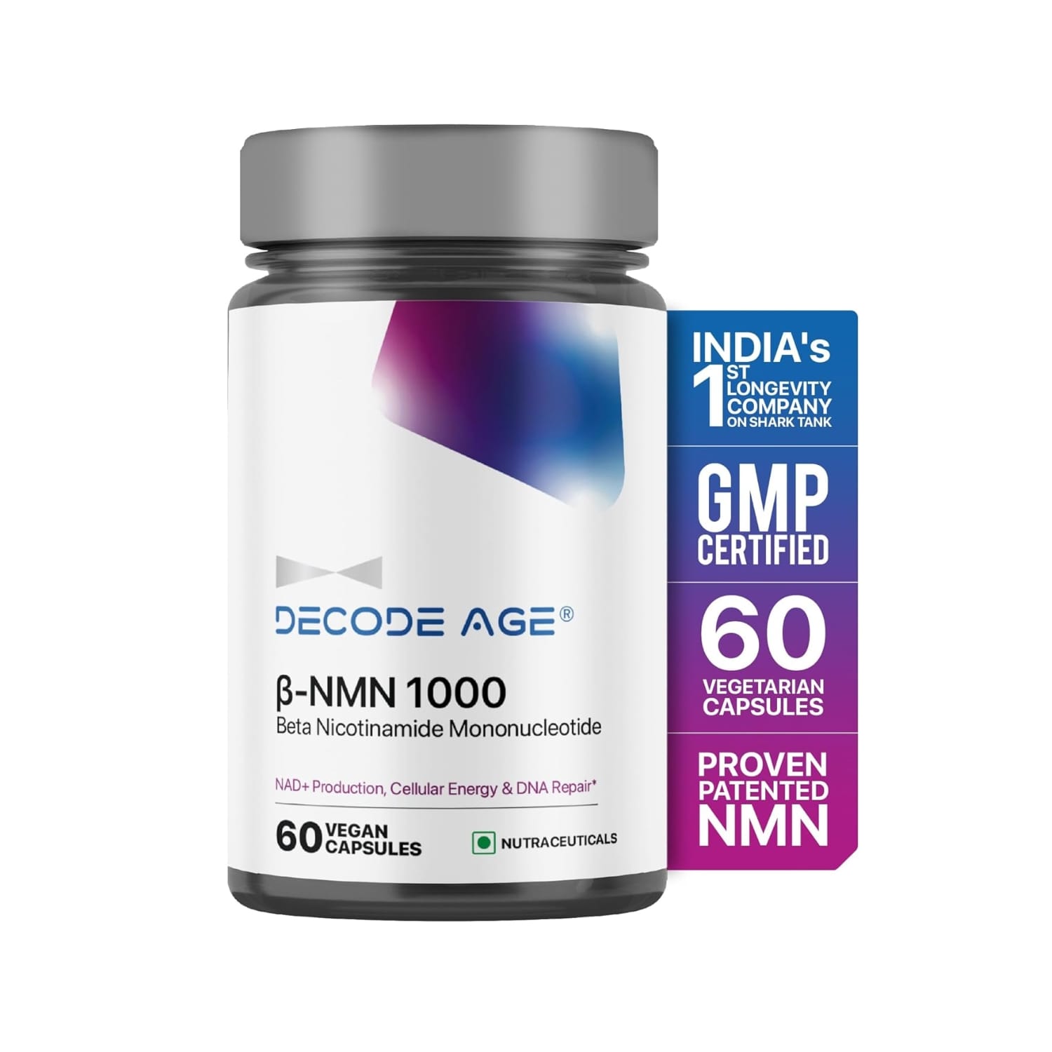 Decode Age Beta NMN 1000mg (60 Capsules)