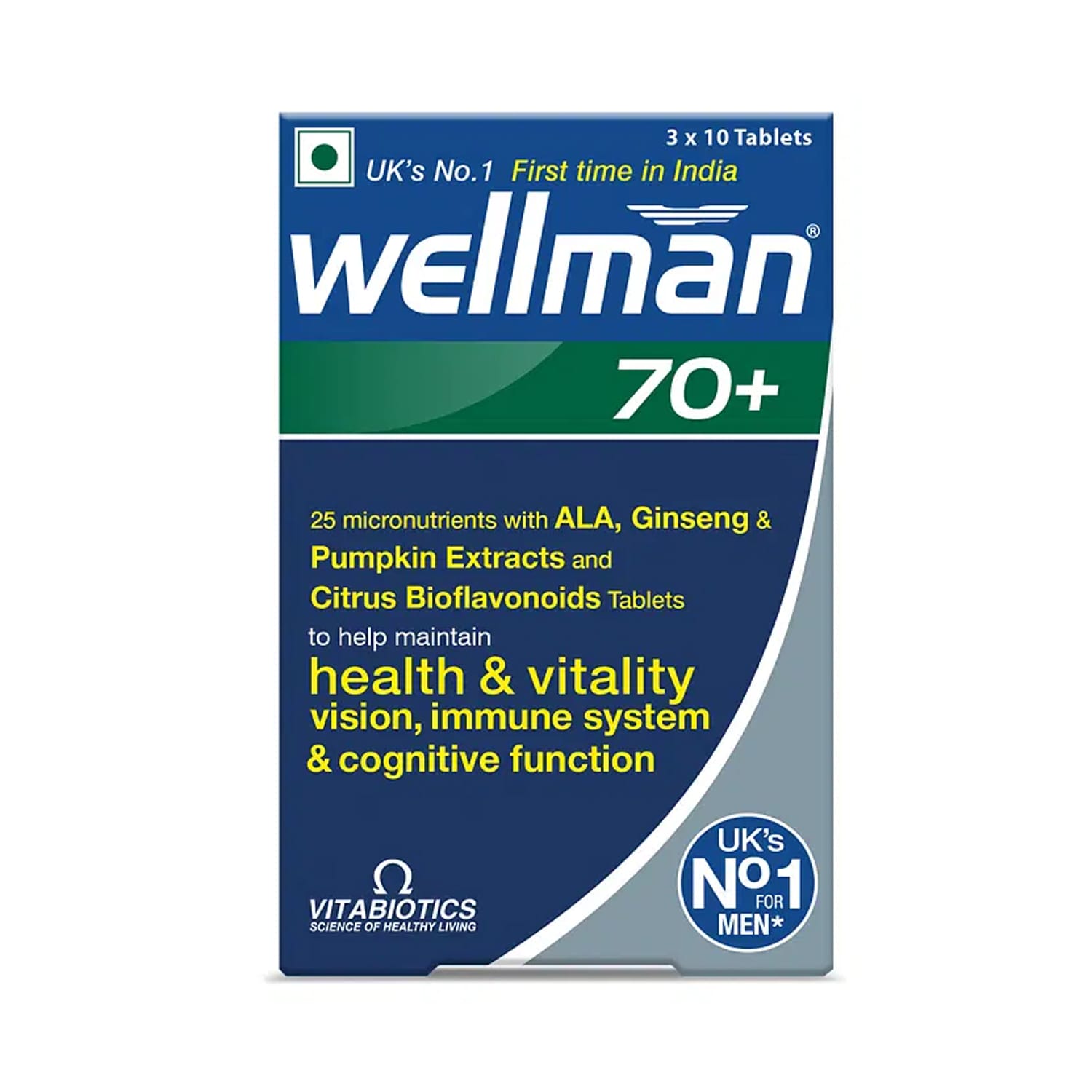 Vitabiotic Wellman 70+ (3X10 Tablets)