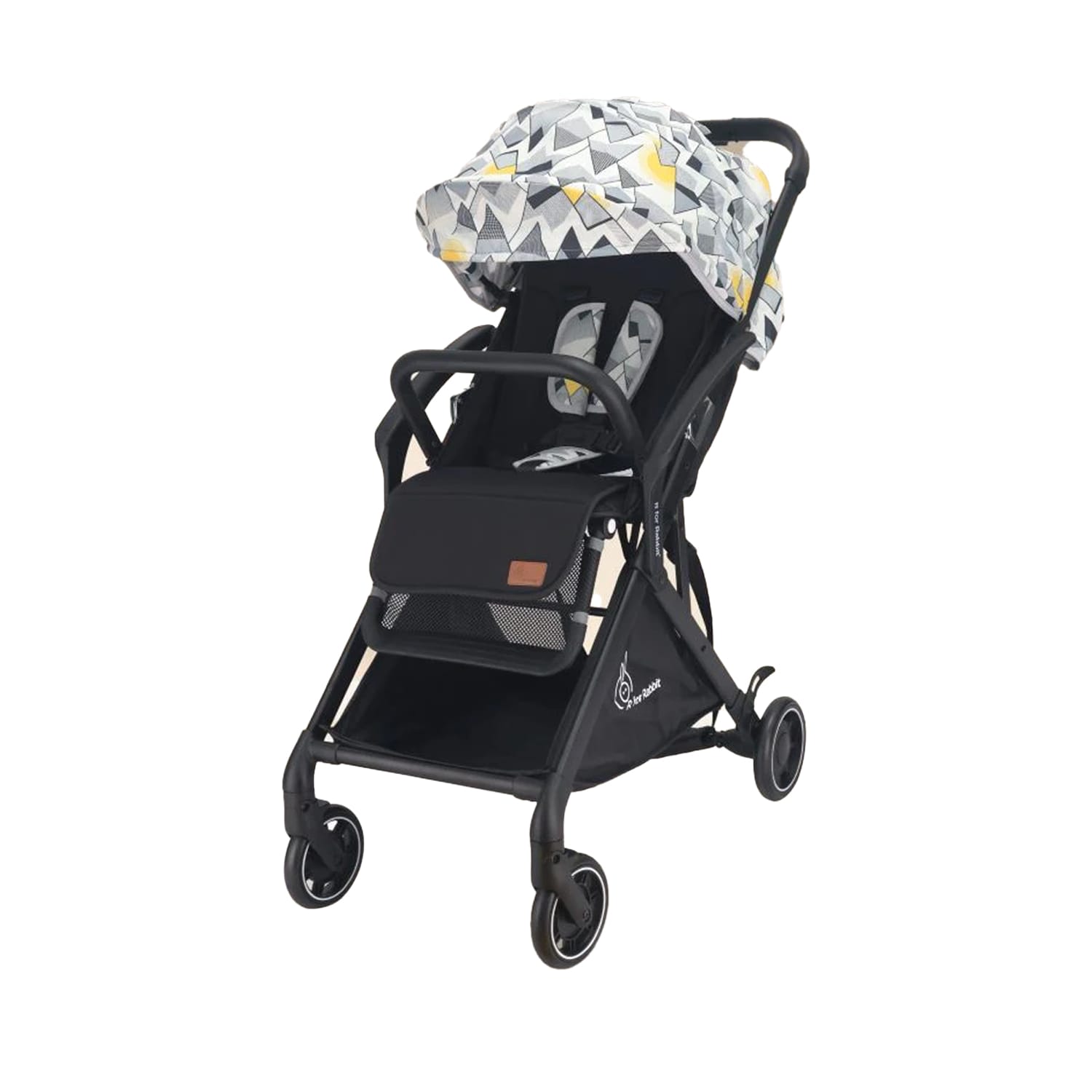 R for Rabbit Street Smart Aero Stroller for Kids from 0-3 Years (Black Multi)