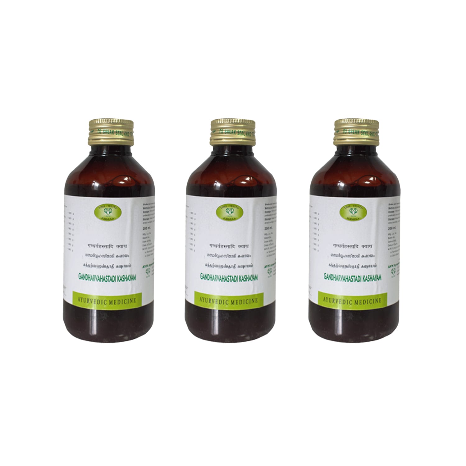 AVN Gandharvahastadi Kashayam 200ml (Pack of 3)